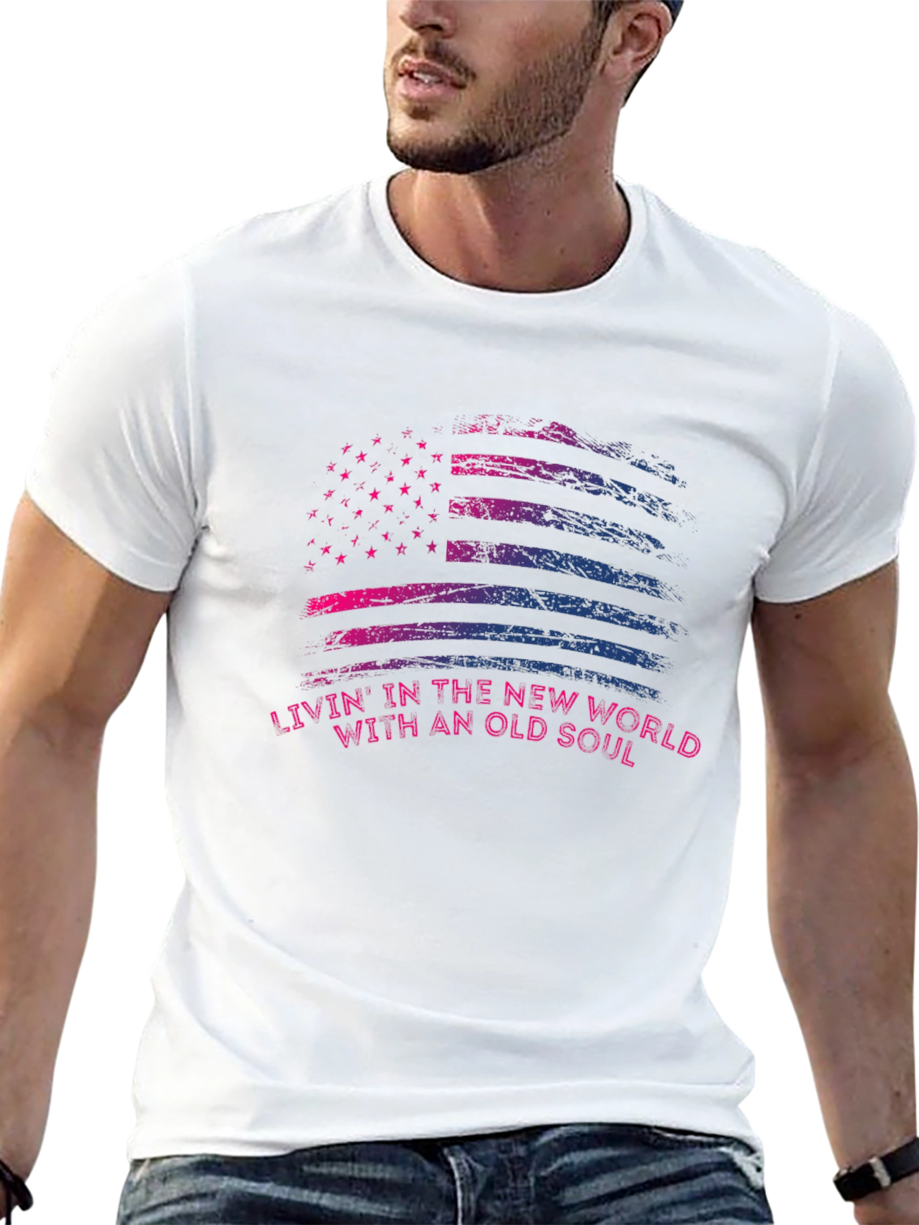 New World Old Soul Pride Flag Graphic Tee