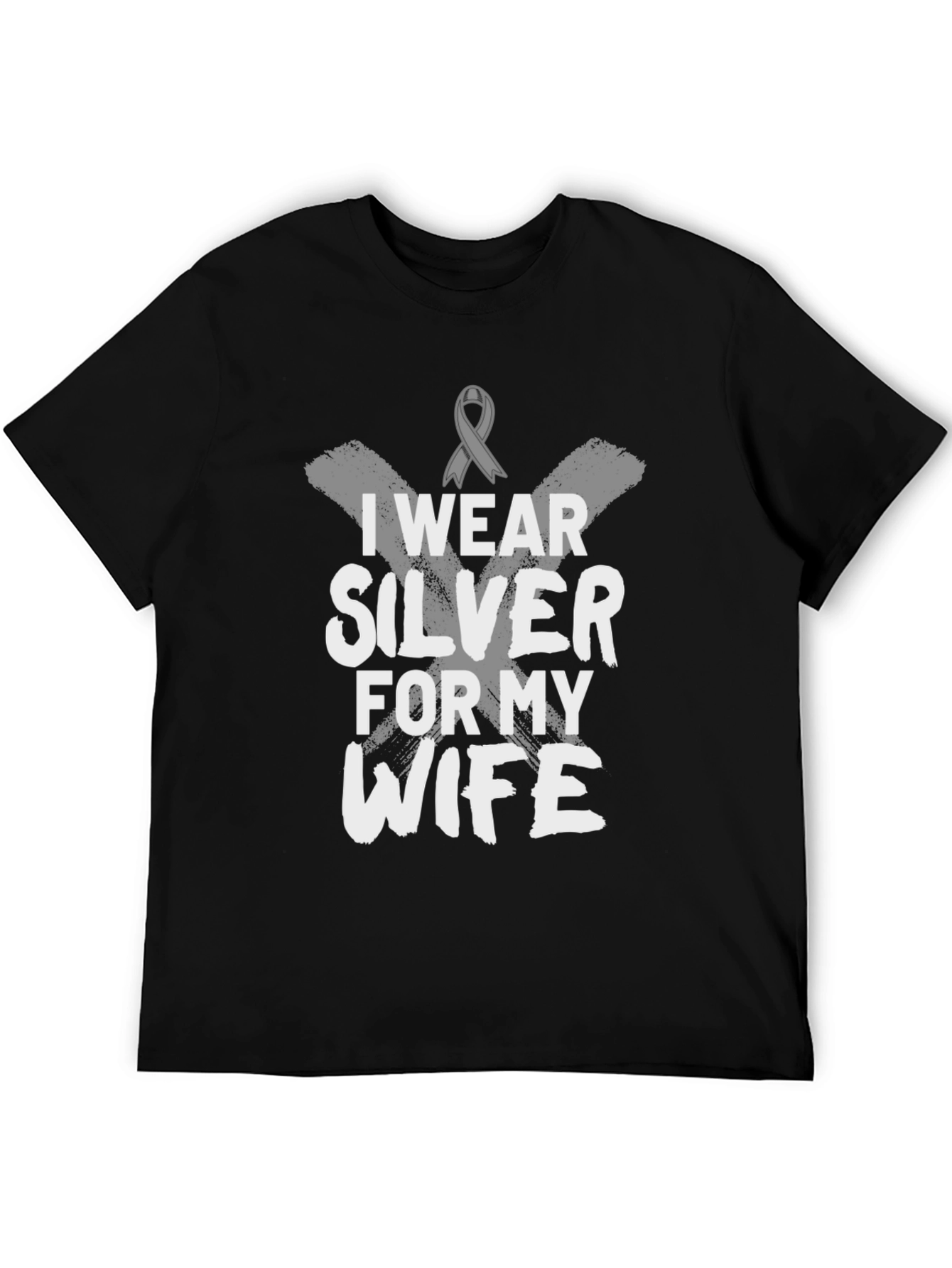 I Wear Silver for My Wife T-Shirt