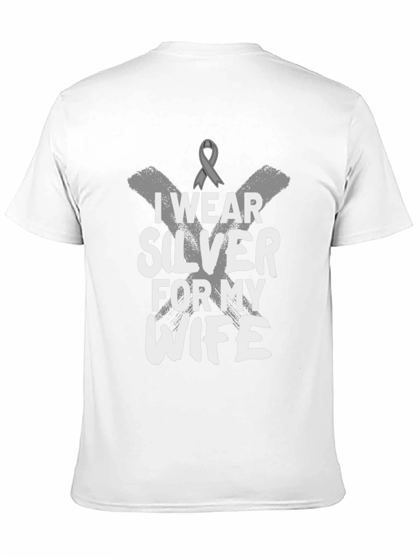 I Wear Silver for My Wife T-Shirt