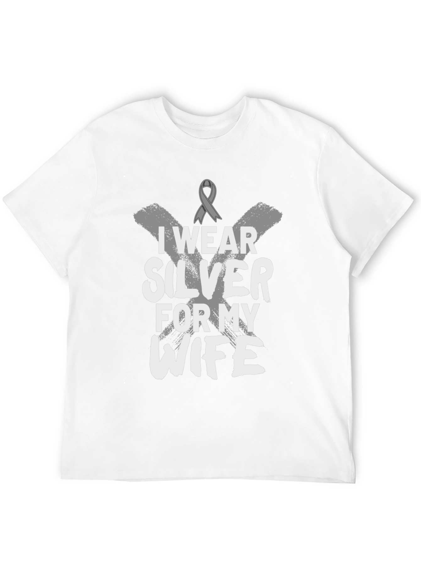 I Wear Silver for My Wife T-Shirt