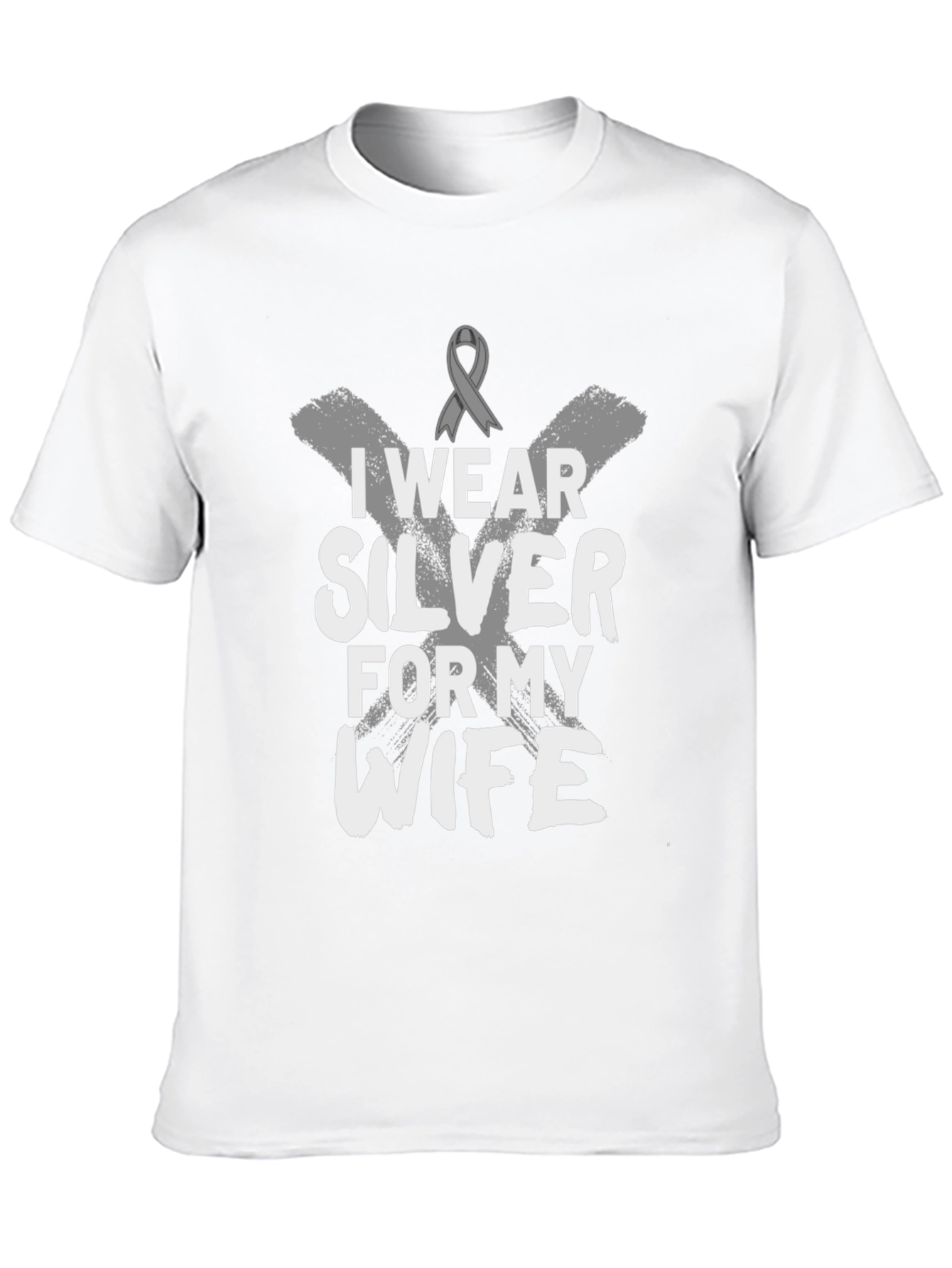 I Wear Silver for My Wife T-Shirt