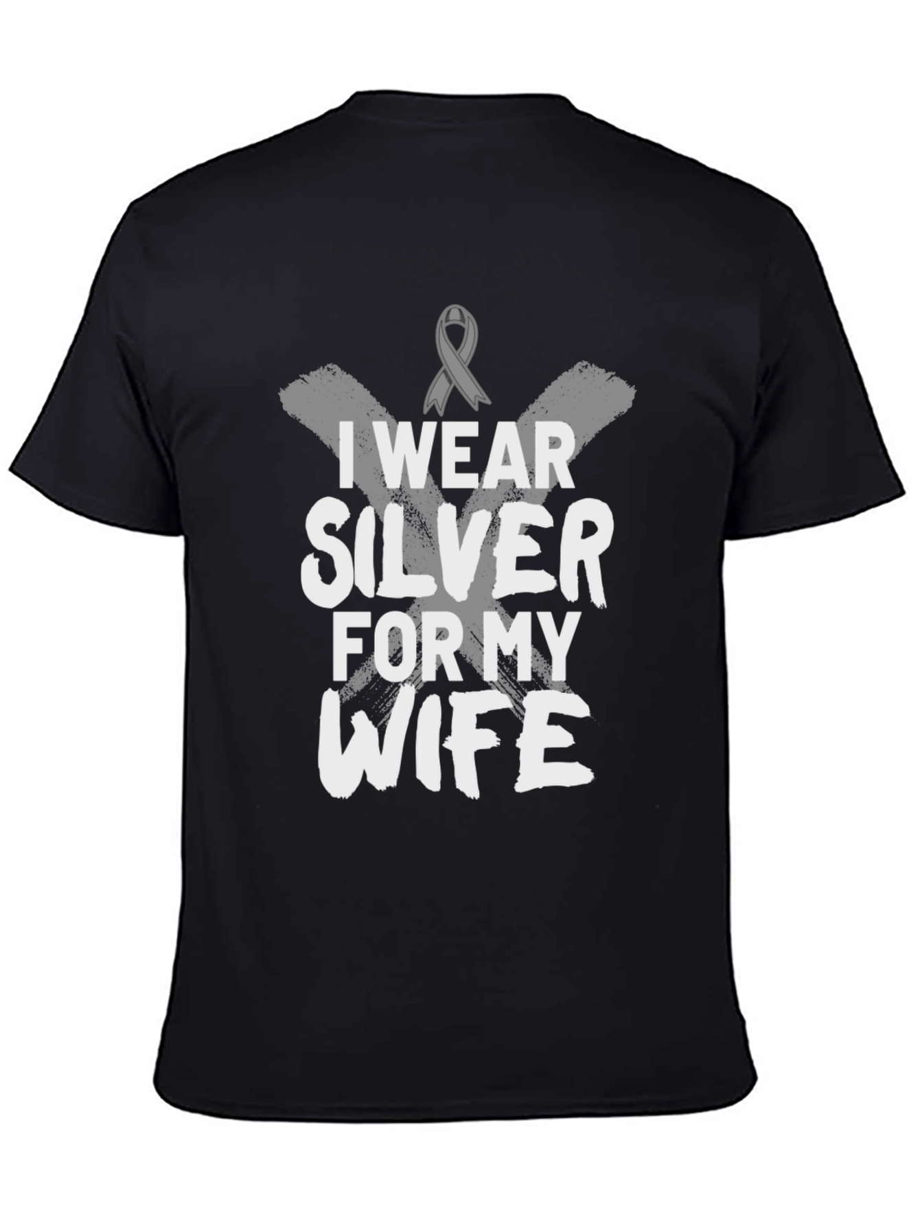 I Wear Silver for My Wife T-Shirt