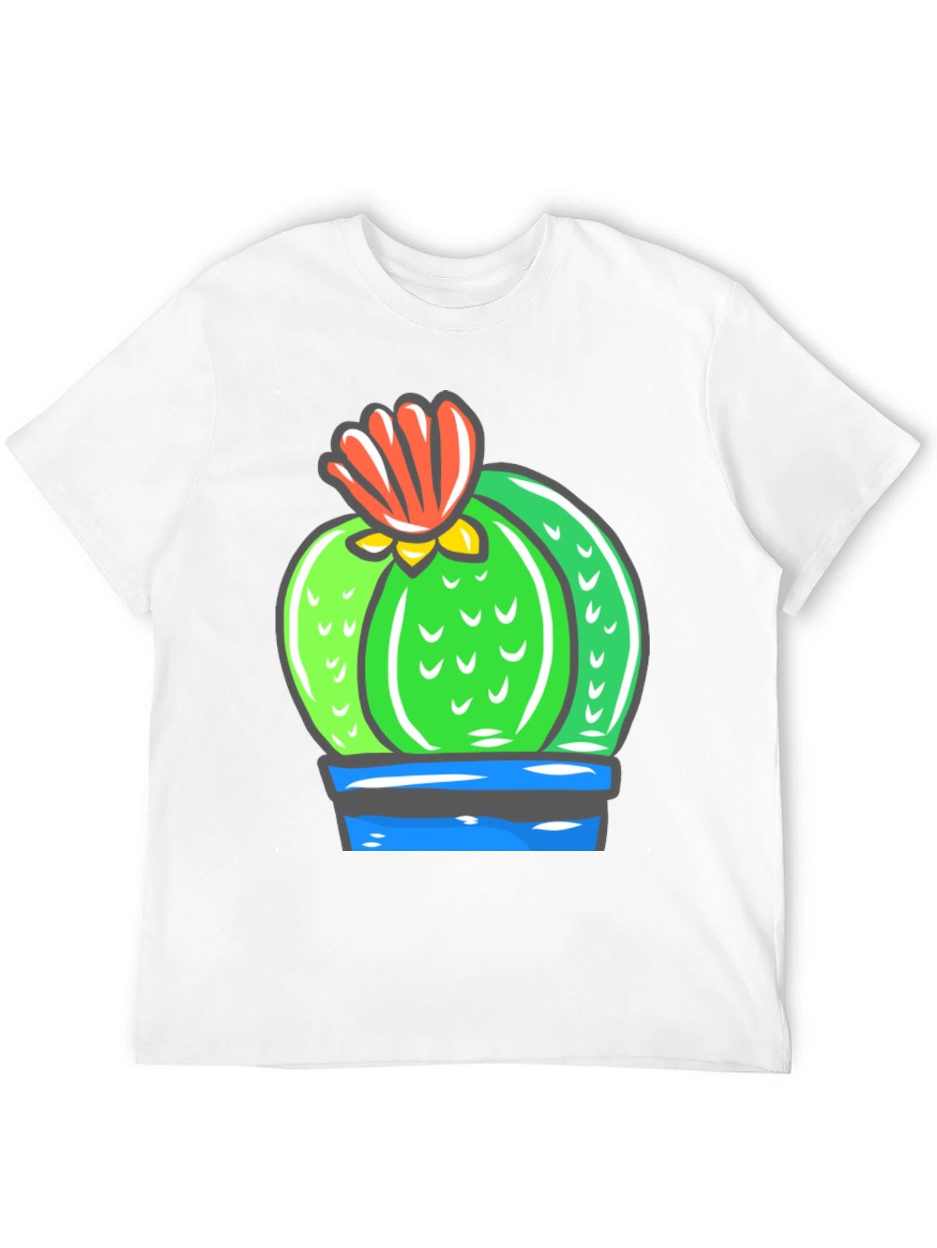 Cactus Bloom Graphic Tee - Cool Desert Style