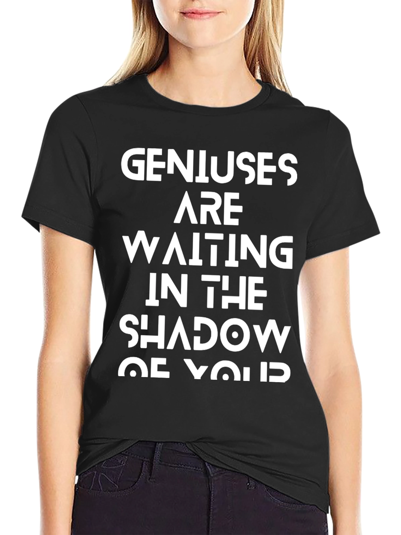 Genius Waiting T-Shirt - Black