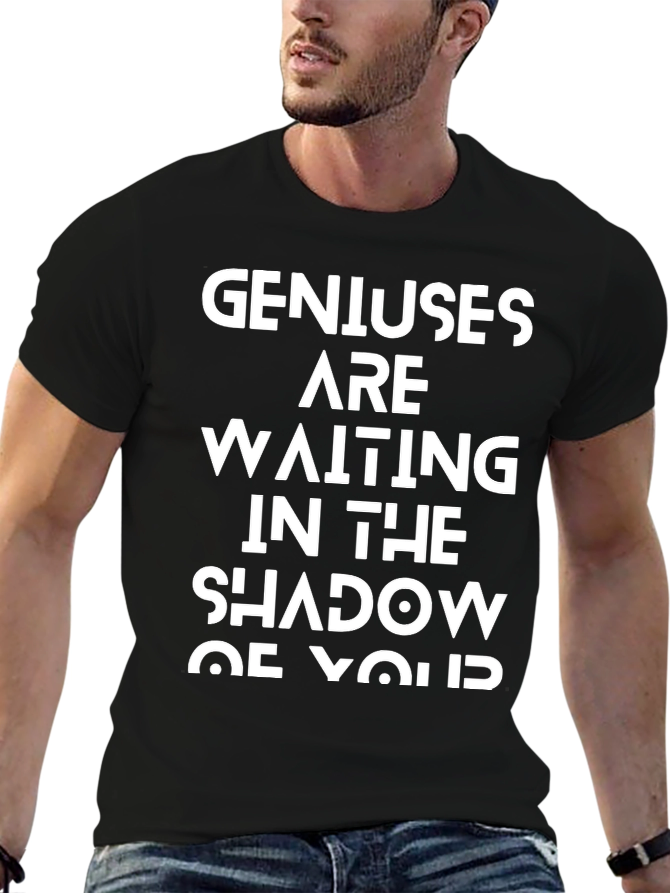 Genius Waiting T-Shirt - Black