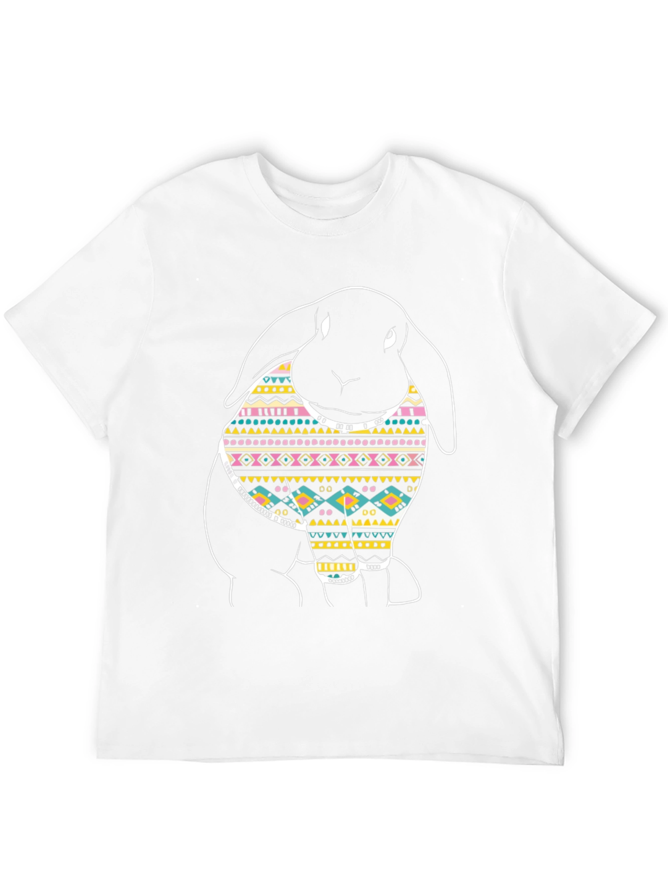 Rabbit Graphic Black T-Shirt