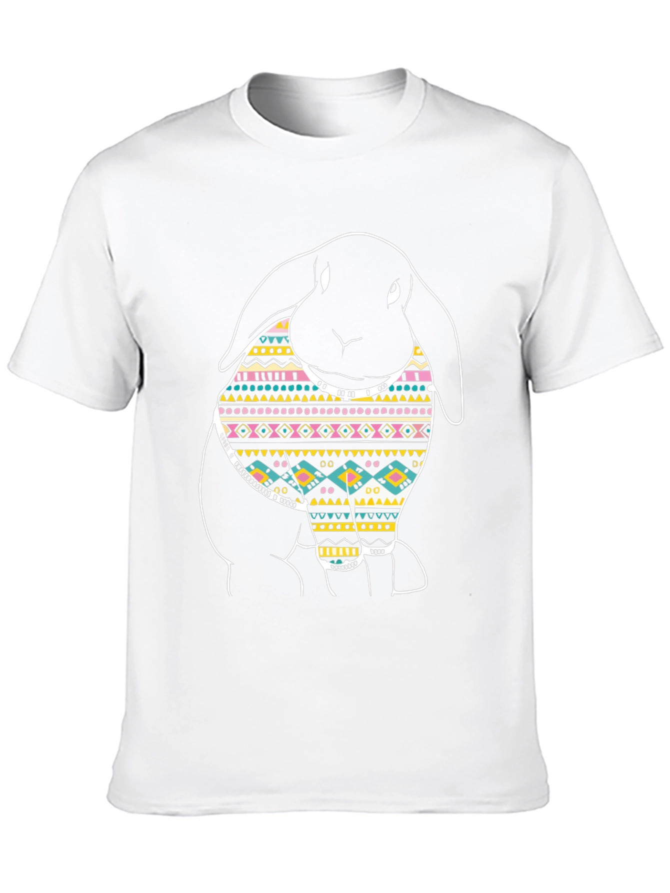 Rabbit Graphic Black T-Shirt