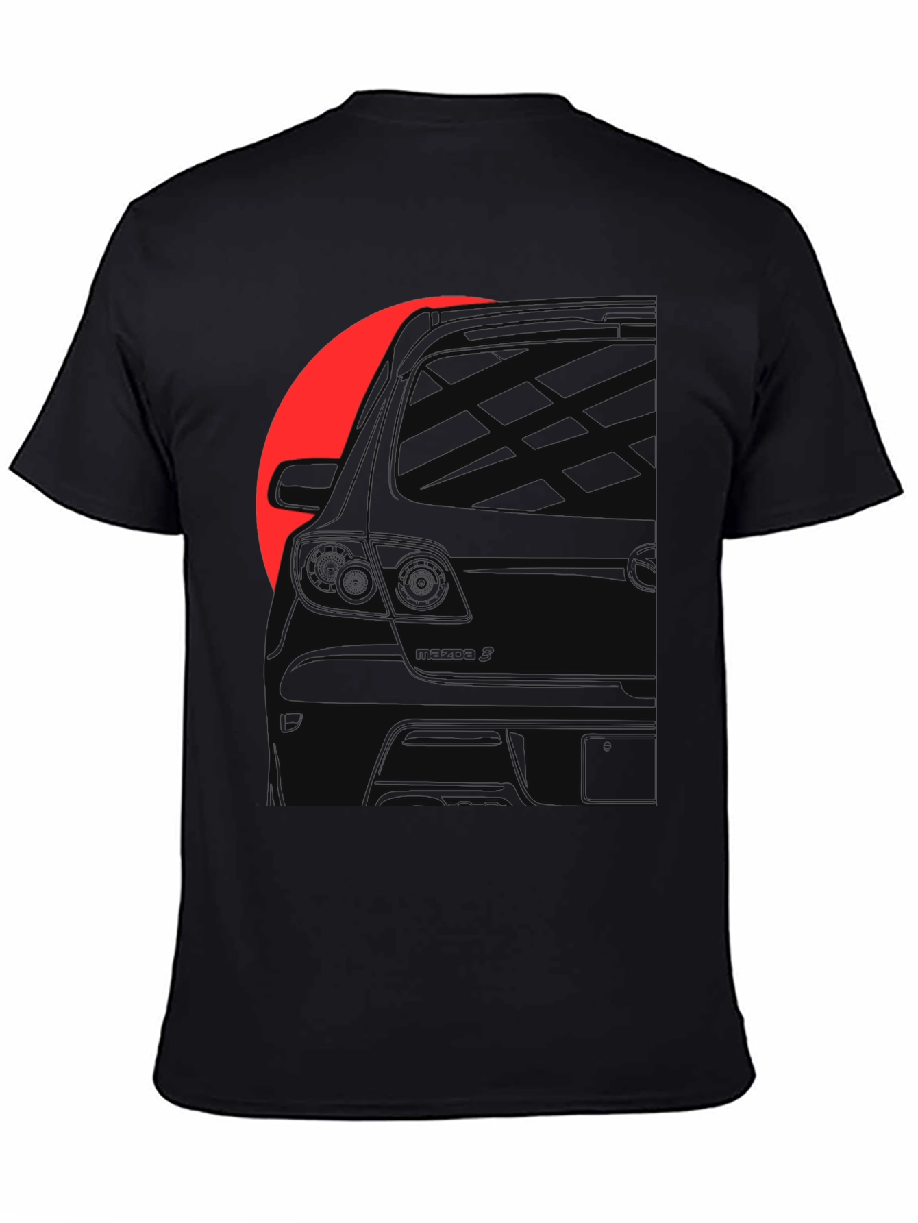 Car Silhouette Black Graphic Tee