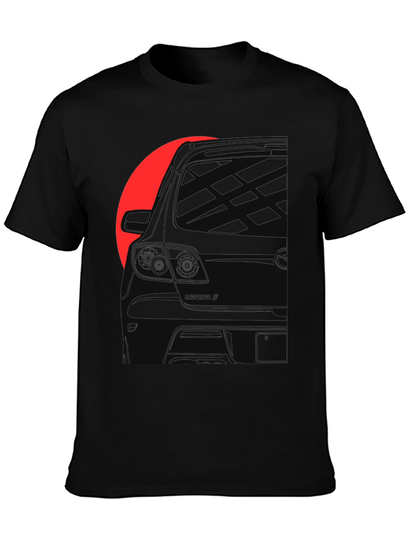 Car Silhouette Black Graphic Tee
