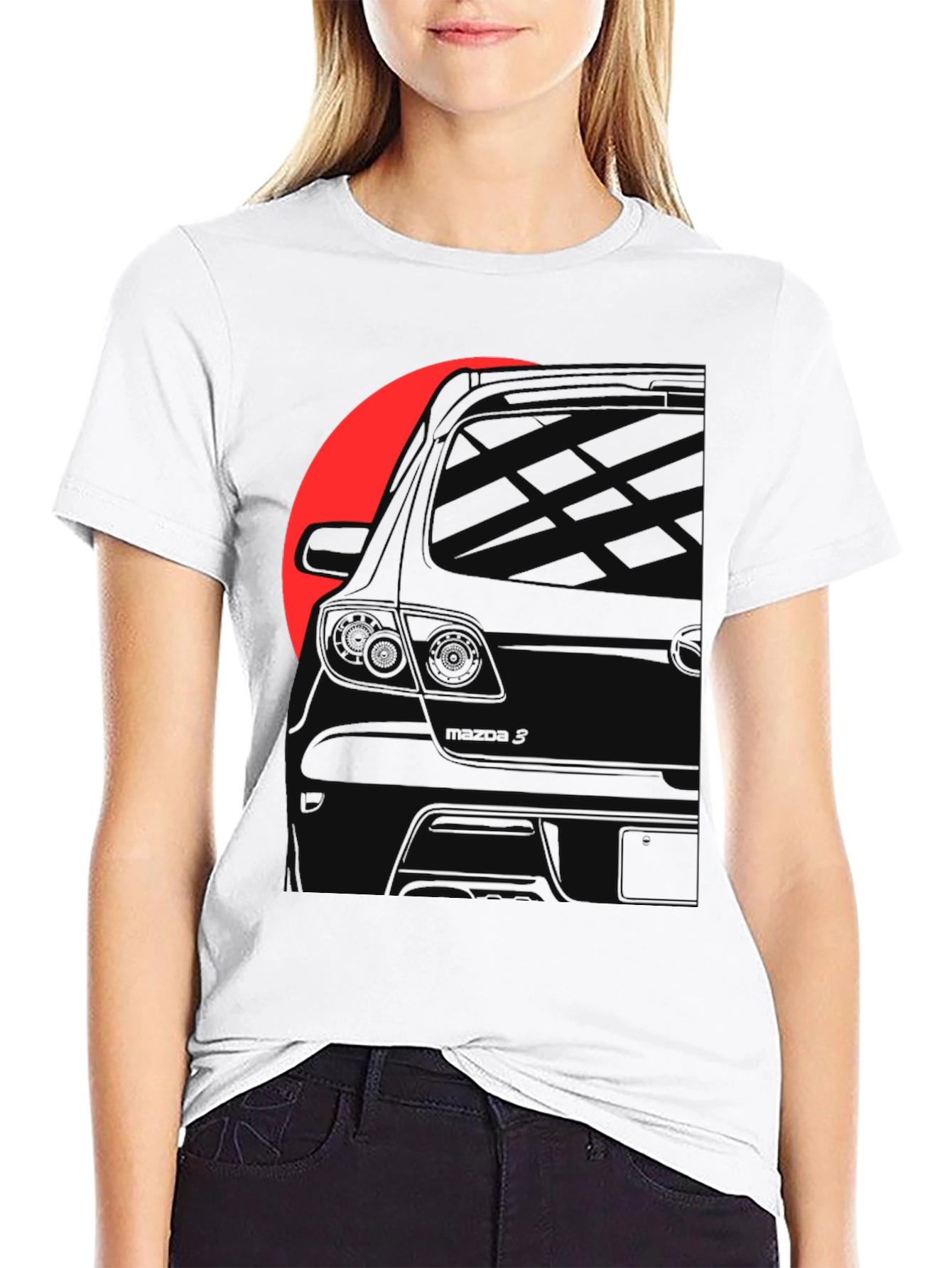Car Silhouette Black Graphic Tee