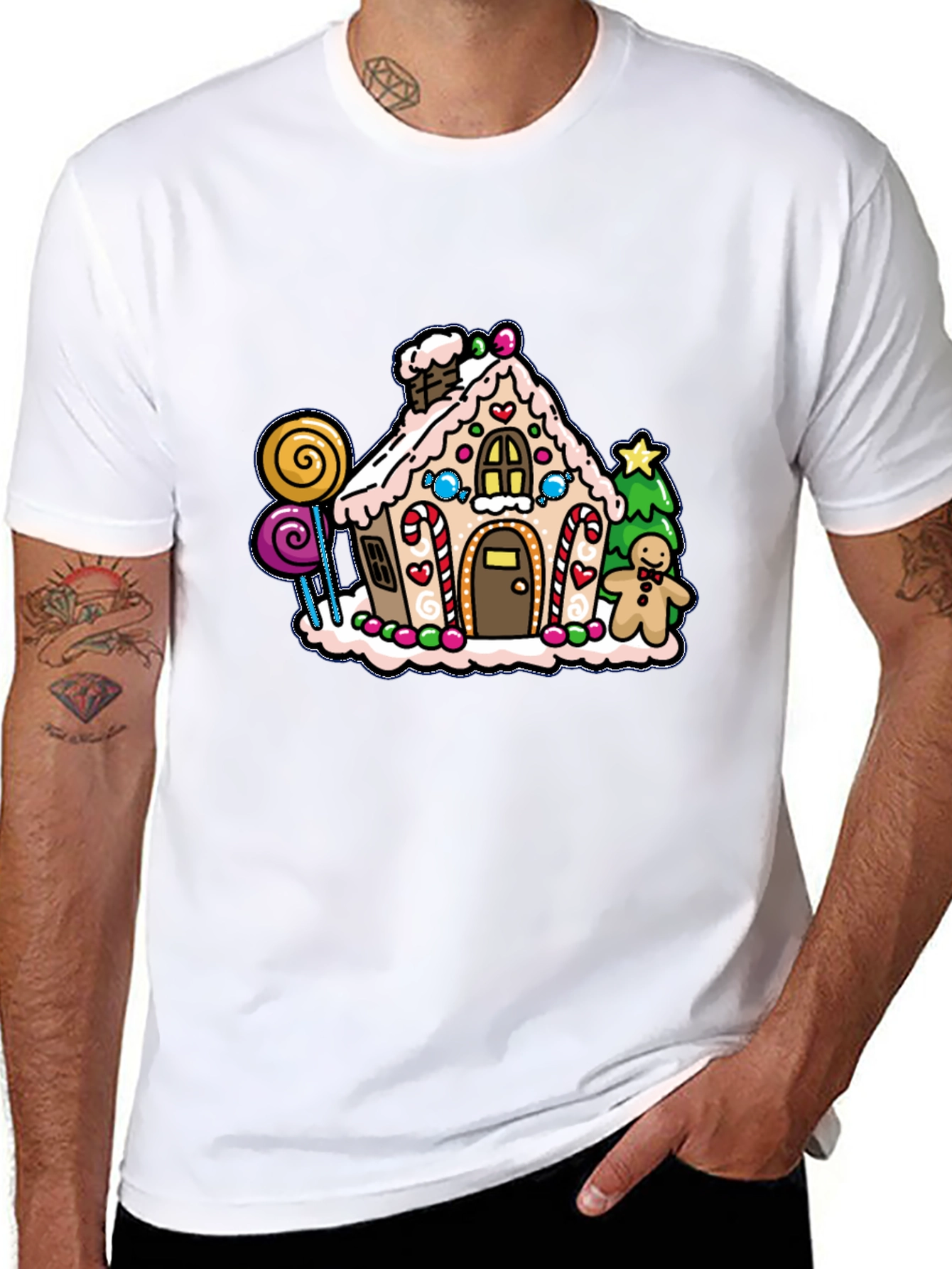 Gingerbread House Christmas T-Shirt