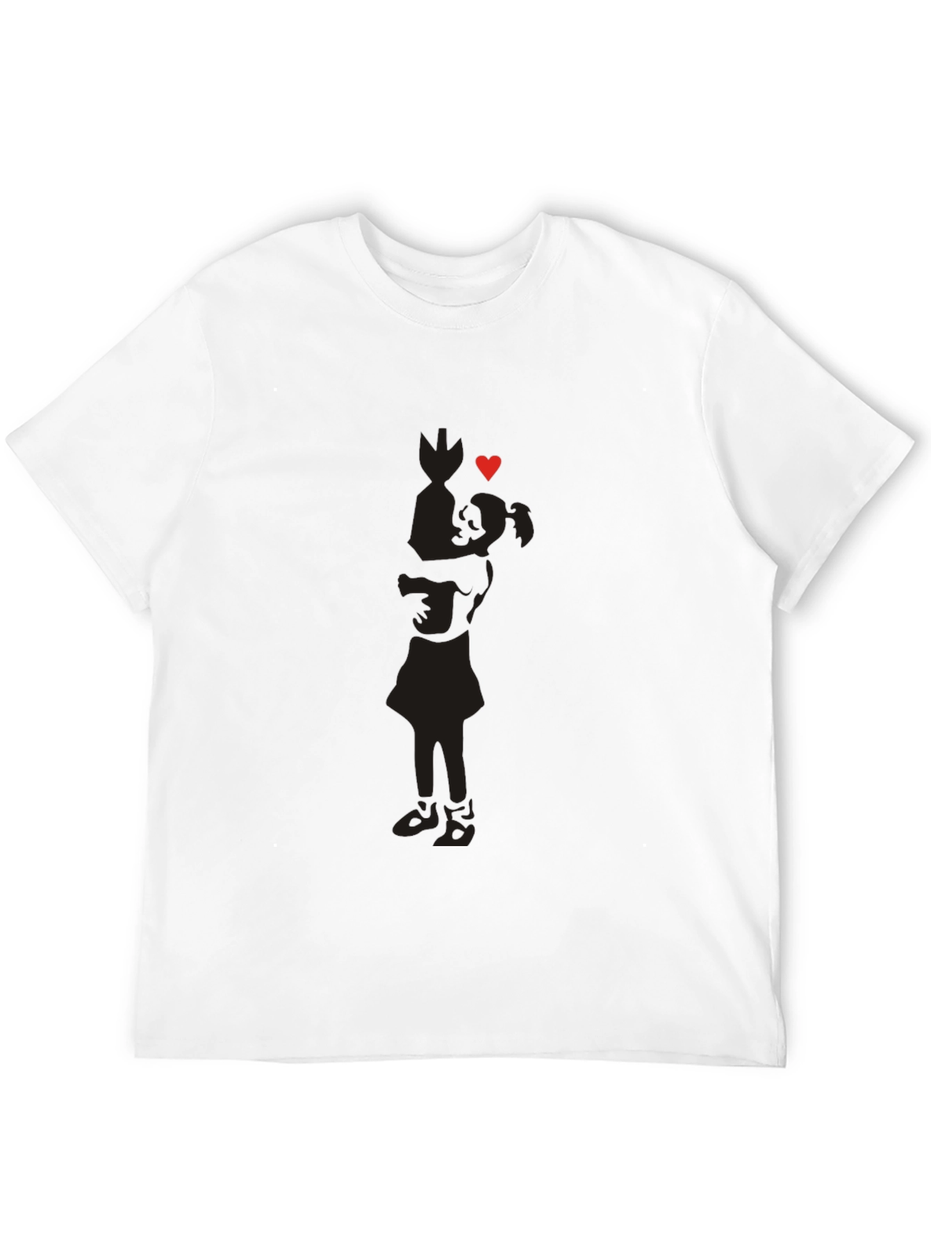 Silhouette Love Tee - Soft Cotton Blend Casual Wear