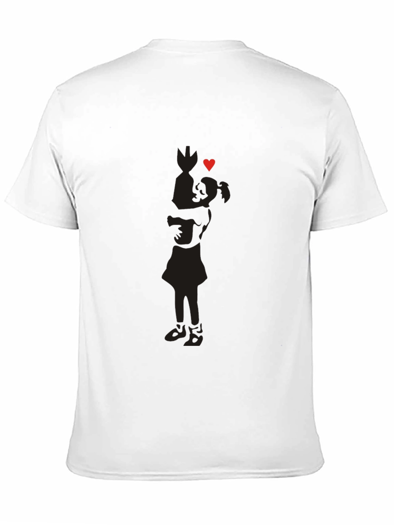 Silhouette Love Tee - Soft Cotton Blend Casual Wear