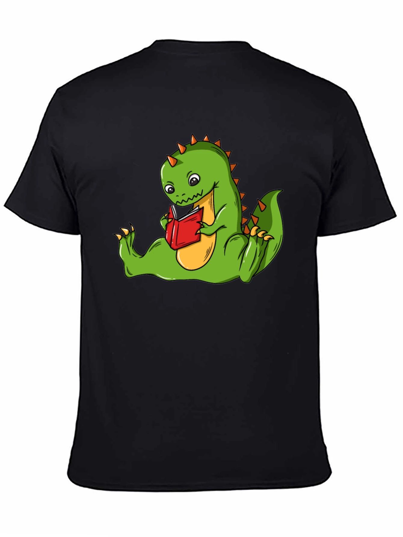 Dinosaur Reading Book T-Shirt - Fun Graphic Tee