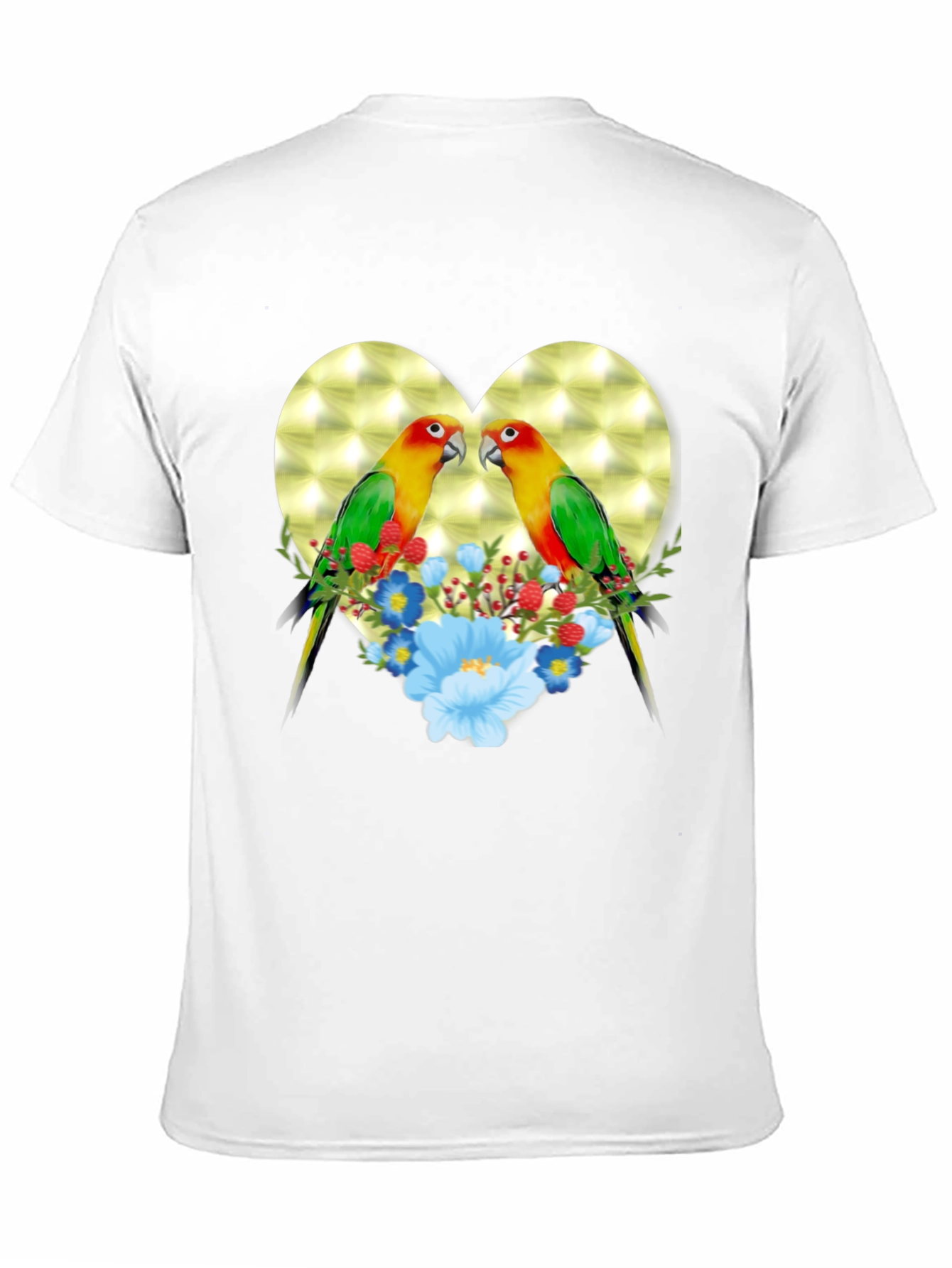 Lovebird Heart Floral Graphic Tee