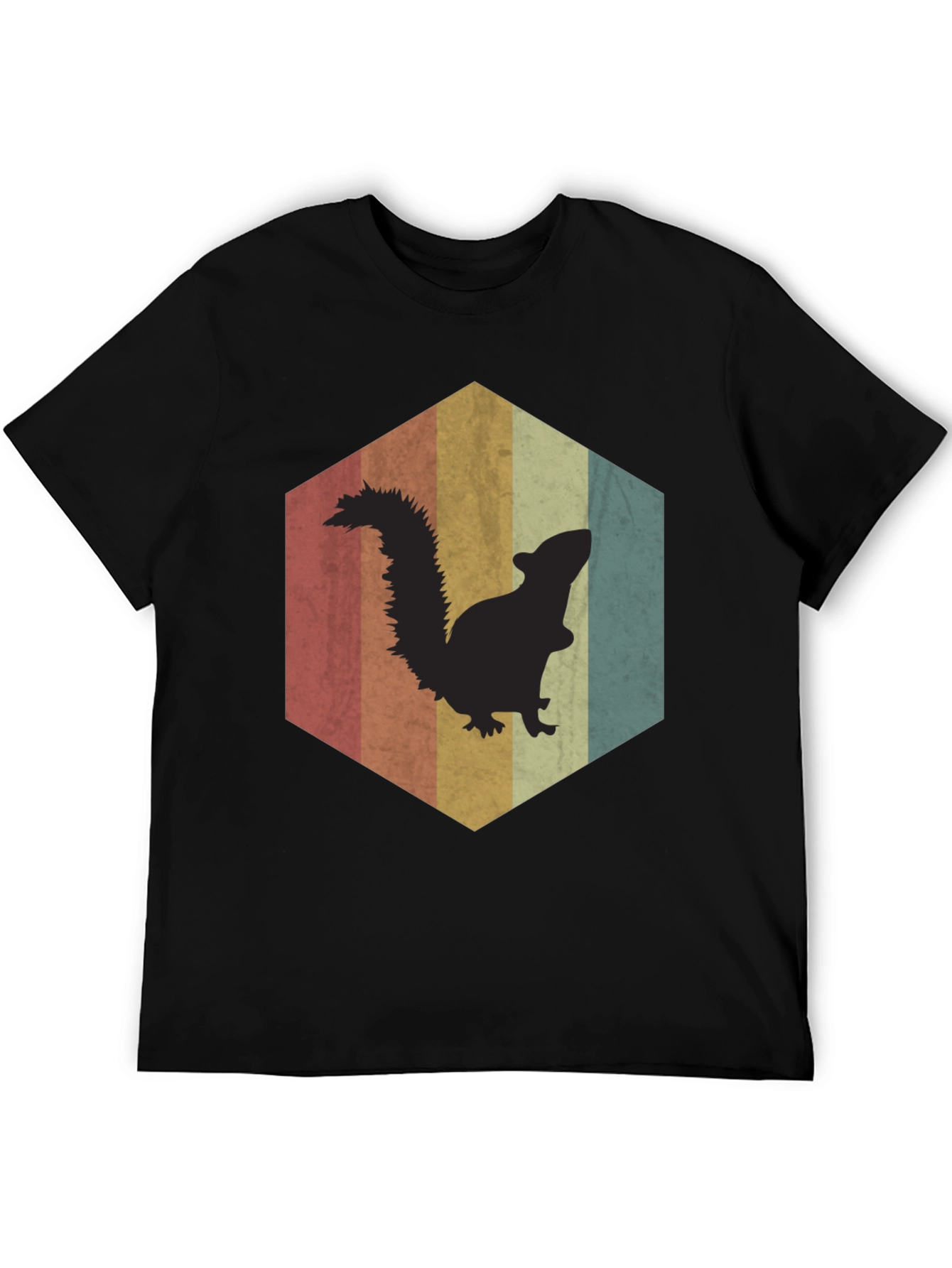 Retro Squirrel Graphic Tee - Soft Cotton Blend