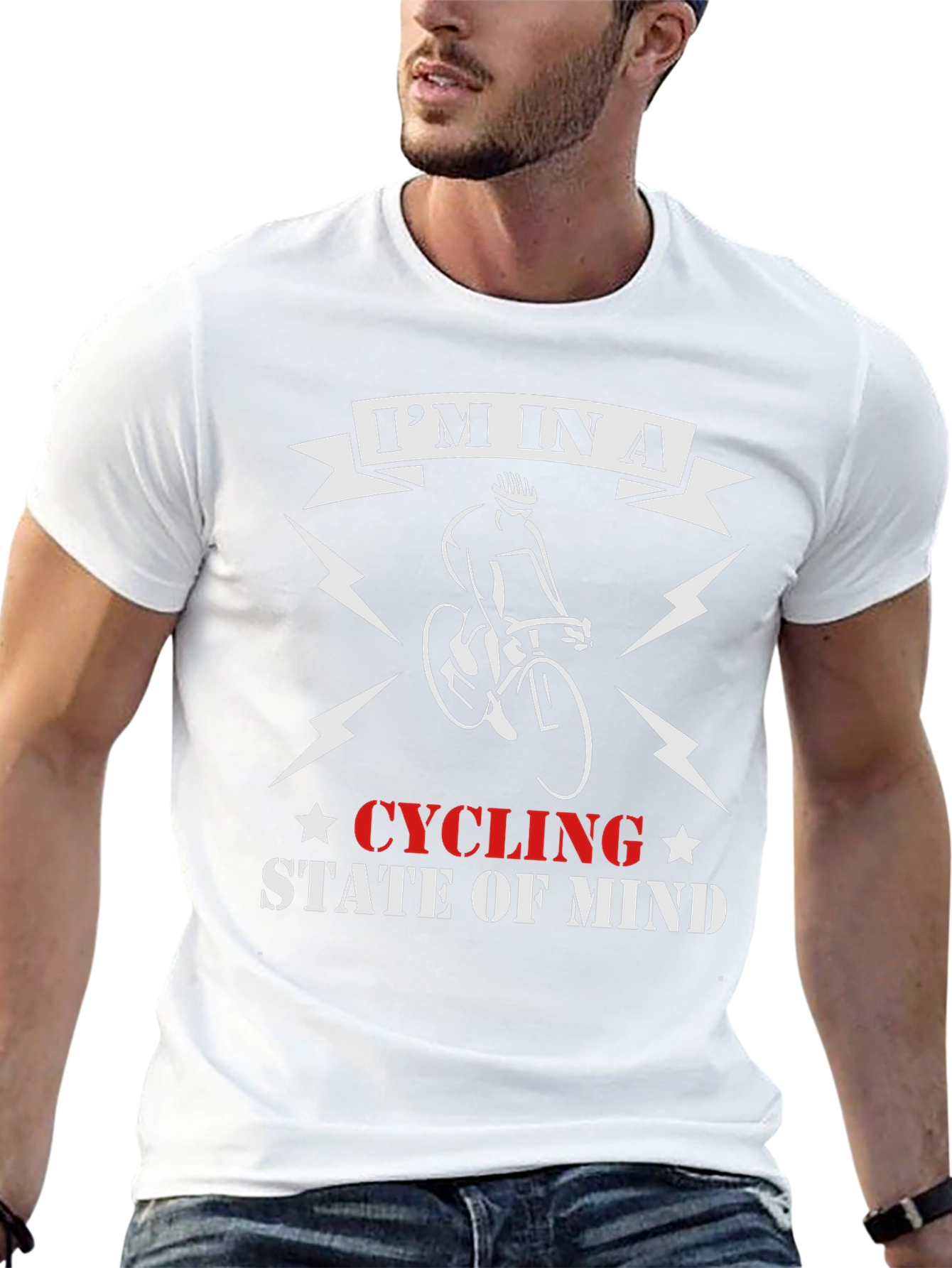 Cycling State of Mind Black Graphic T-Shirt