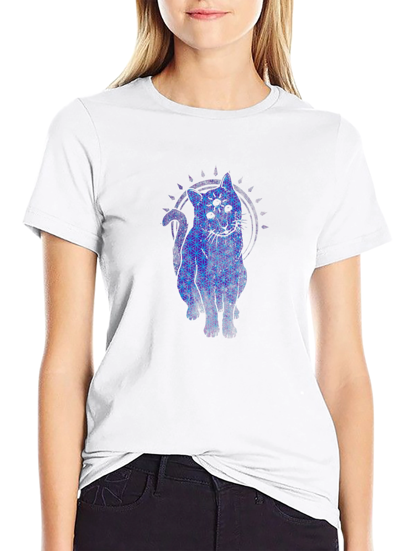 Mystic Cat Graphic Tee - Stylish Comfort Fit