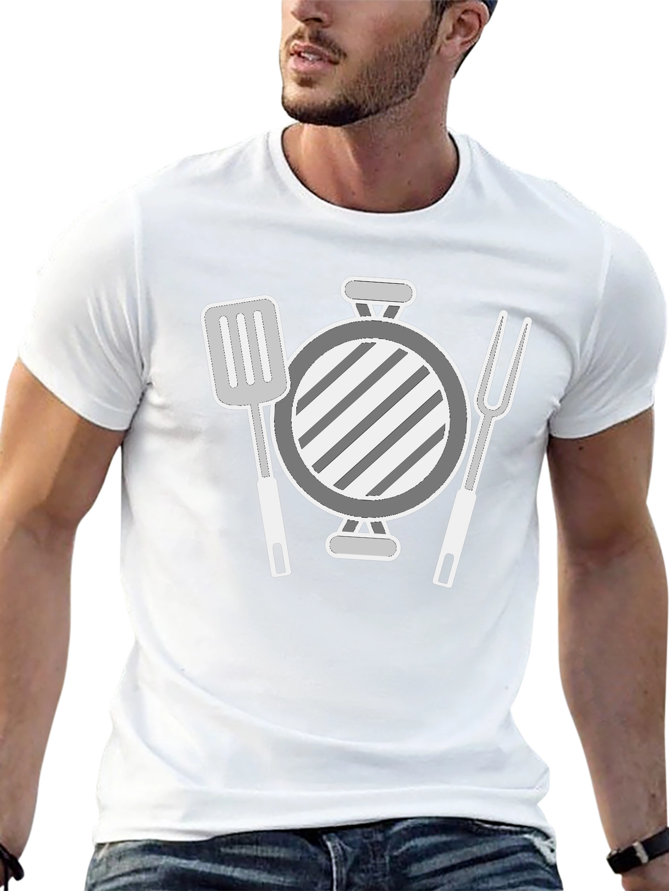 BBQ Grillmaster Graphic Tee - Black