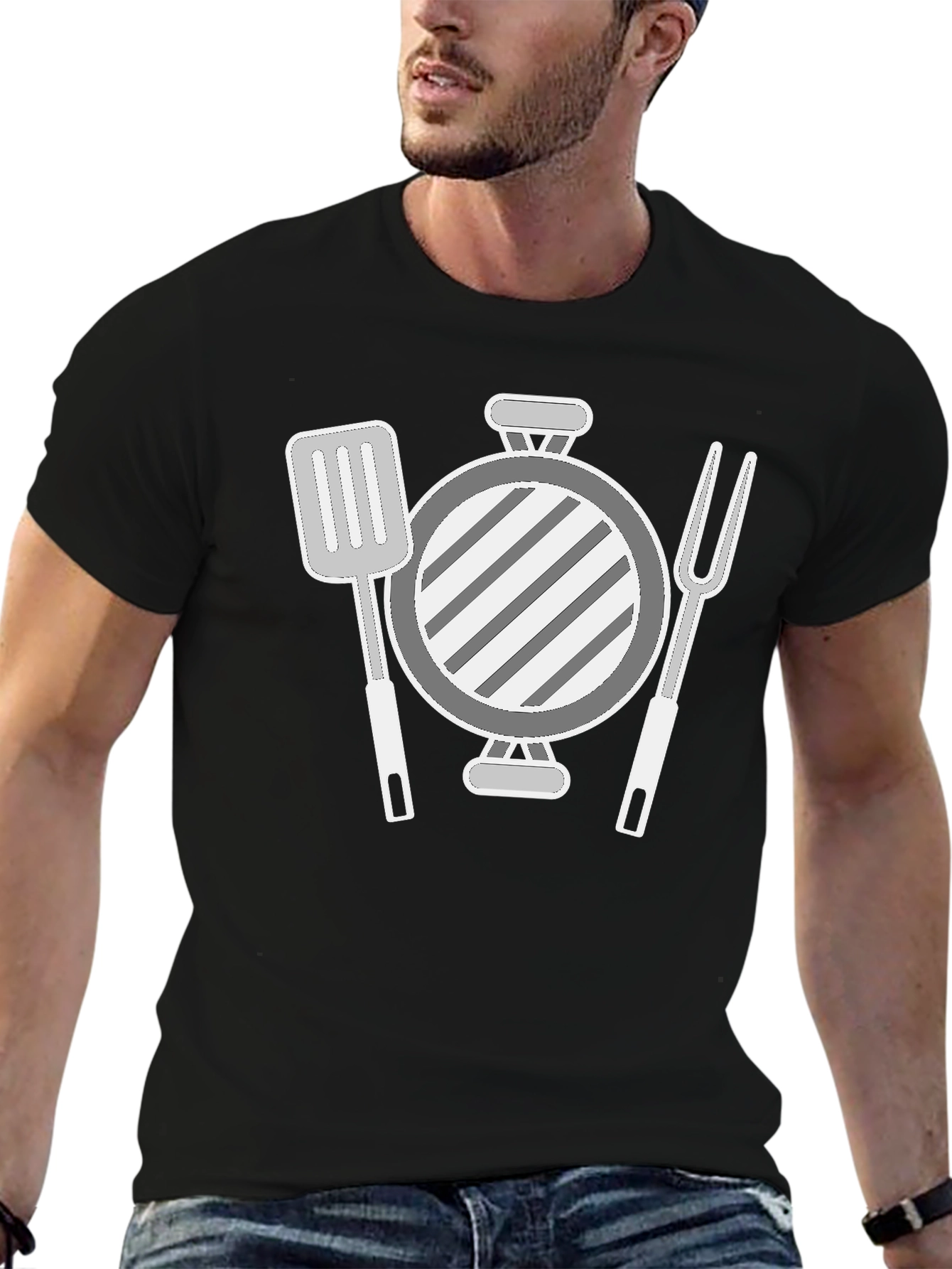 BBQ Grillmaster Graphic Tee - Black