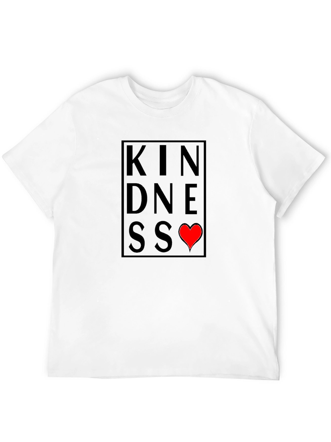 Kindness Heart Graphic Tee - Soft Cotton Blend Shirt
