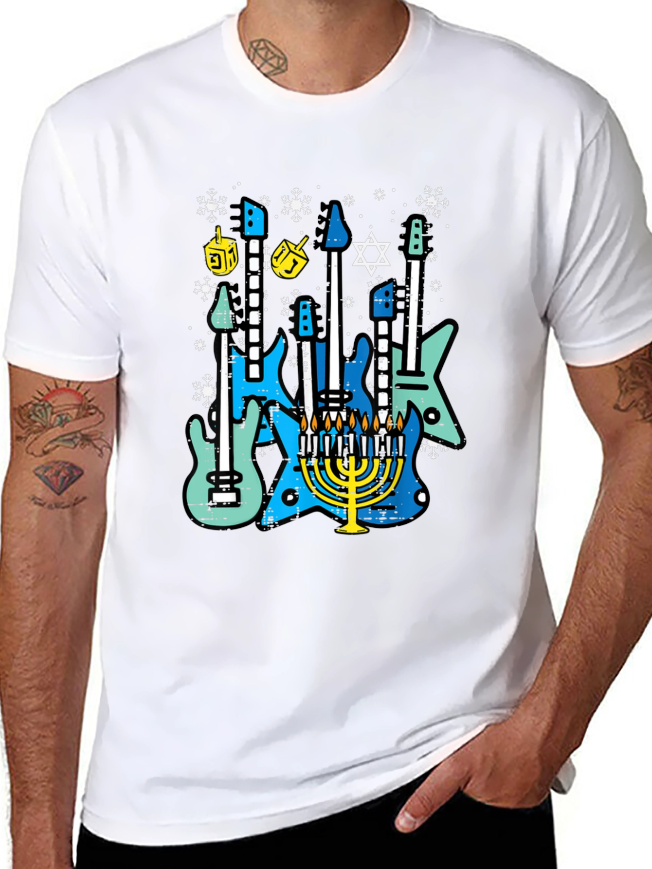 Hanukkah Guitar T-Shirt