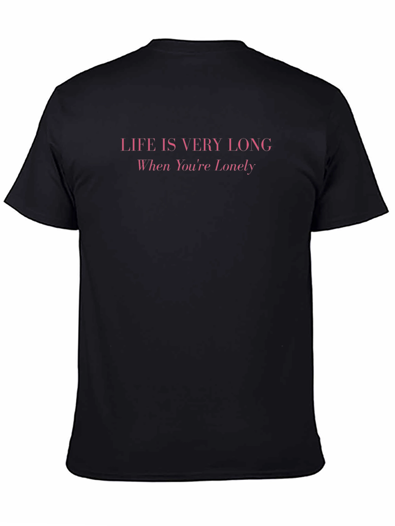 Life Is Very Long Graphic Tee - Black