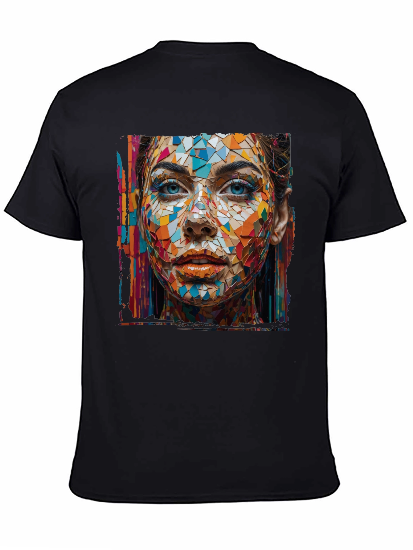 Abstract Mosaic Woman Graphic Tee