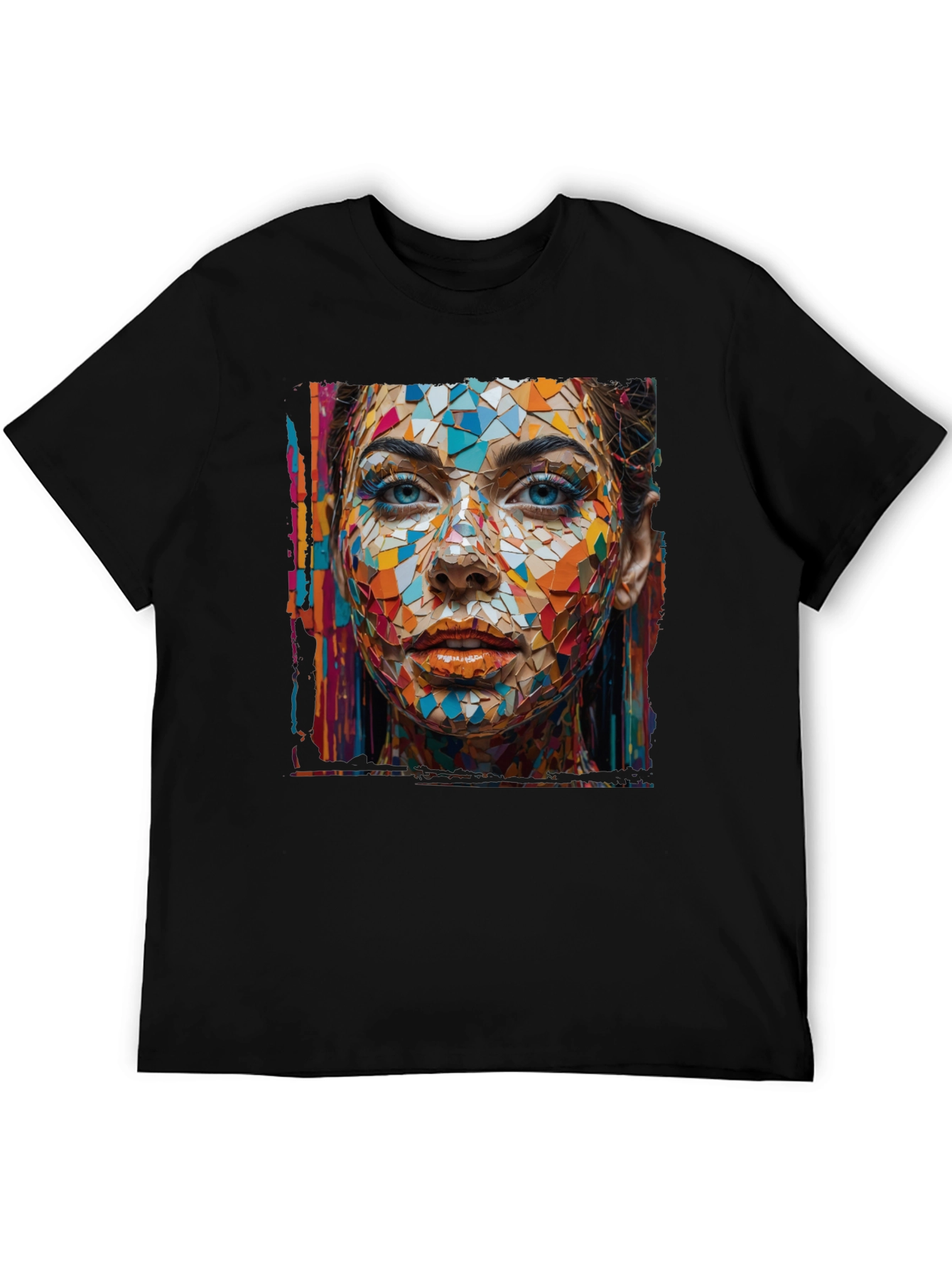 Abstract Mosaic Woman Graphic Tee