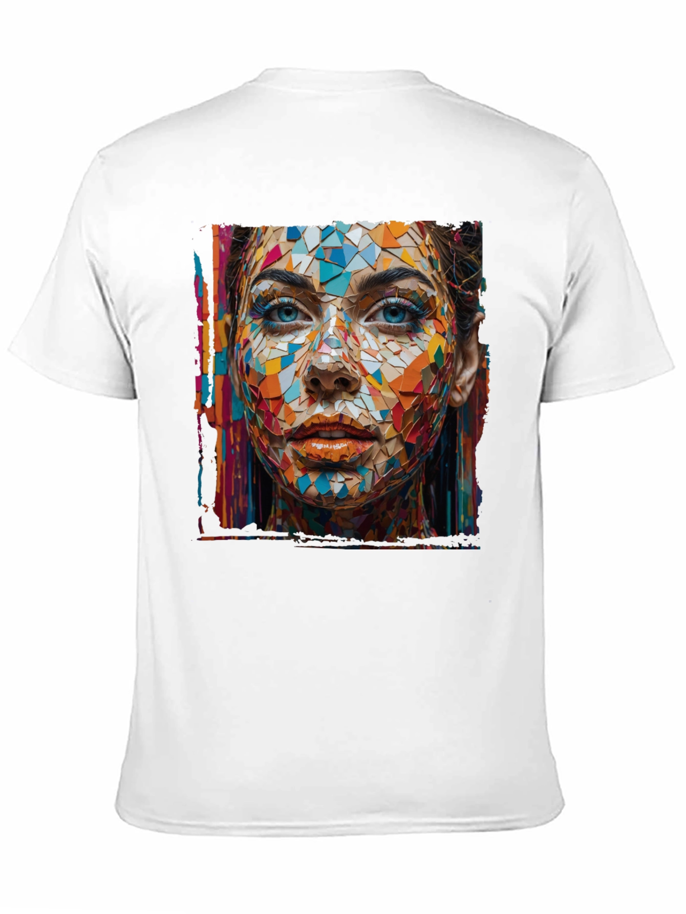Abstract Mosaic Woman Graphic Tee