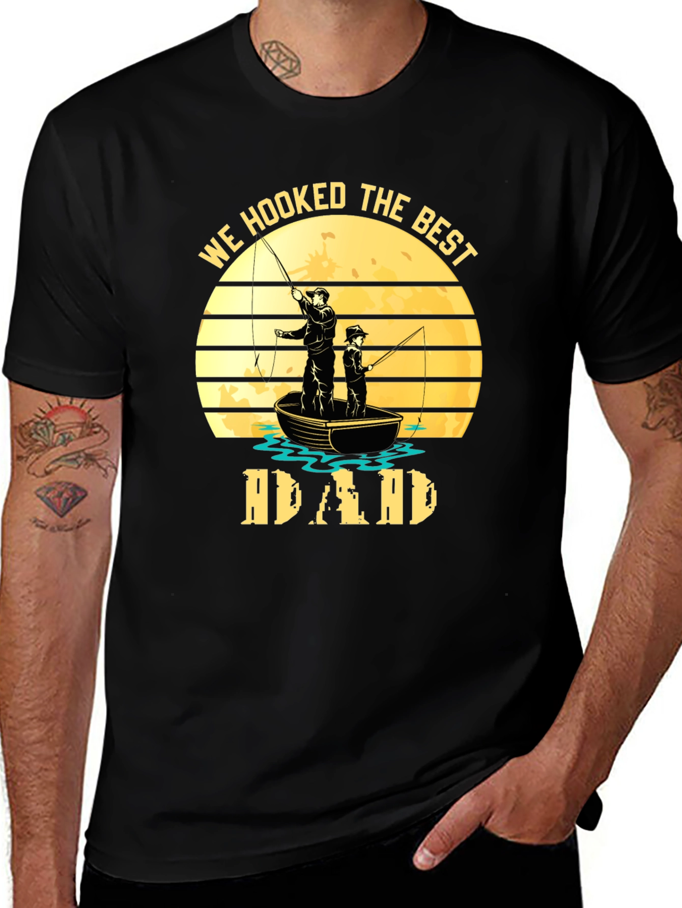 Best Dad Fishing T-Shirt Fathers Day