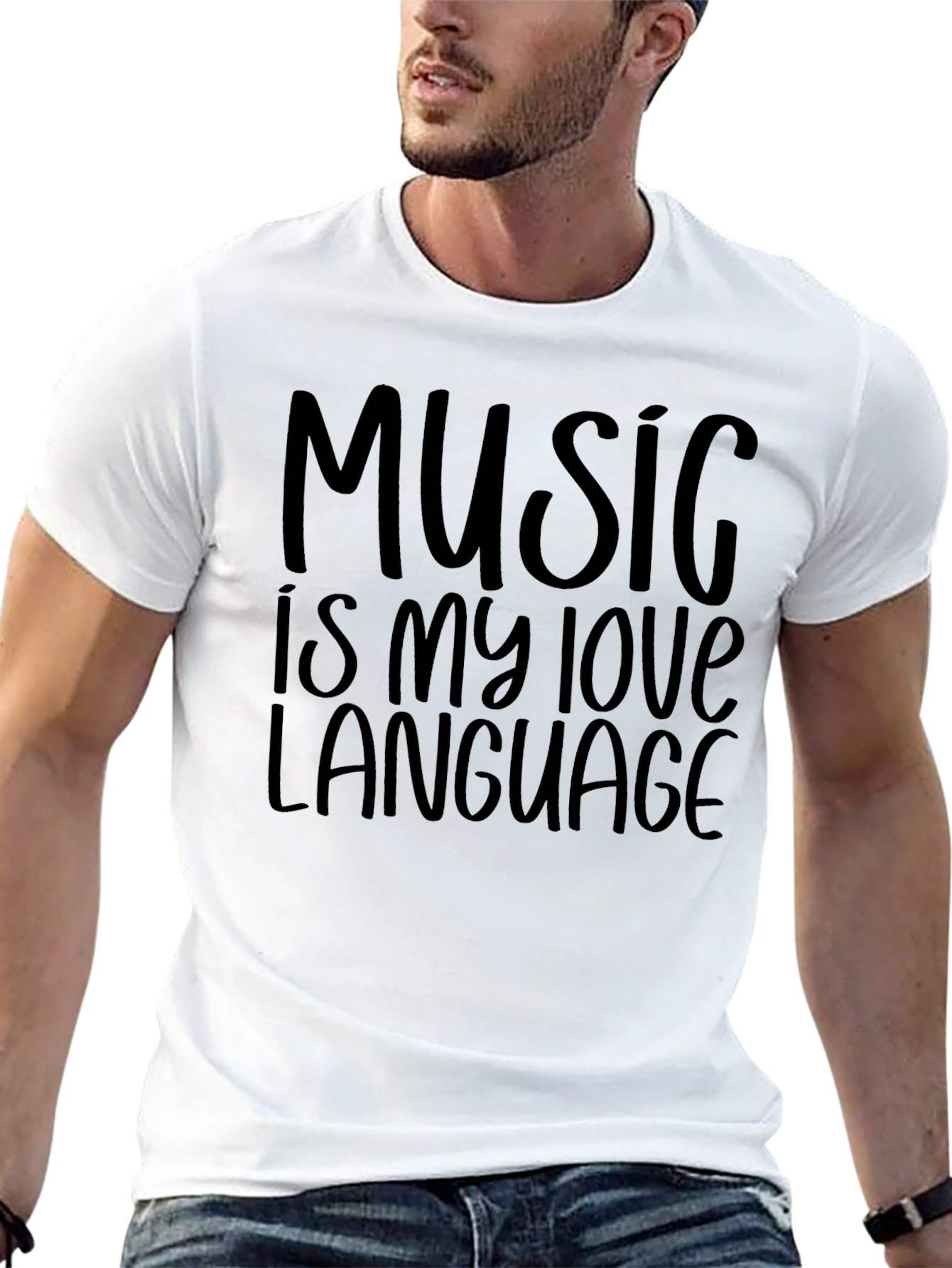 Music is My Love Language Black Tee