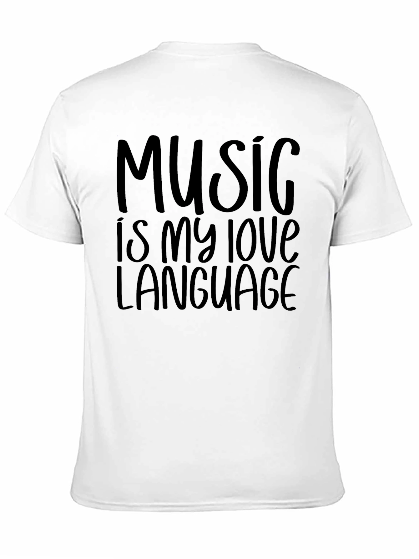 Music is My Love Language Black Tee