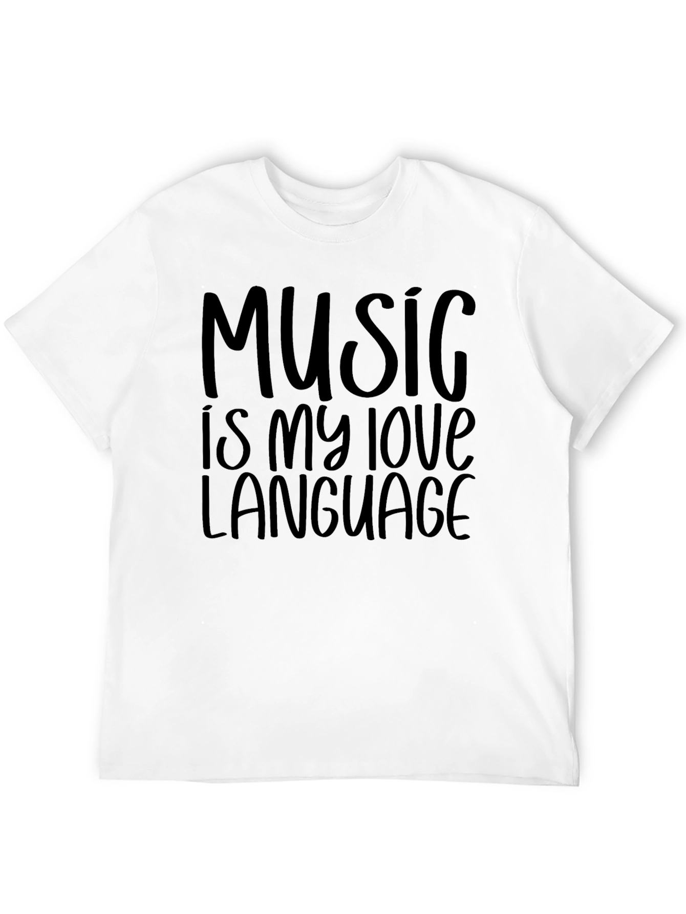 Music is My Love Language Black Tee