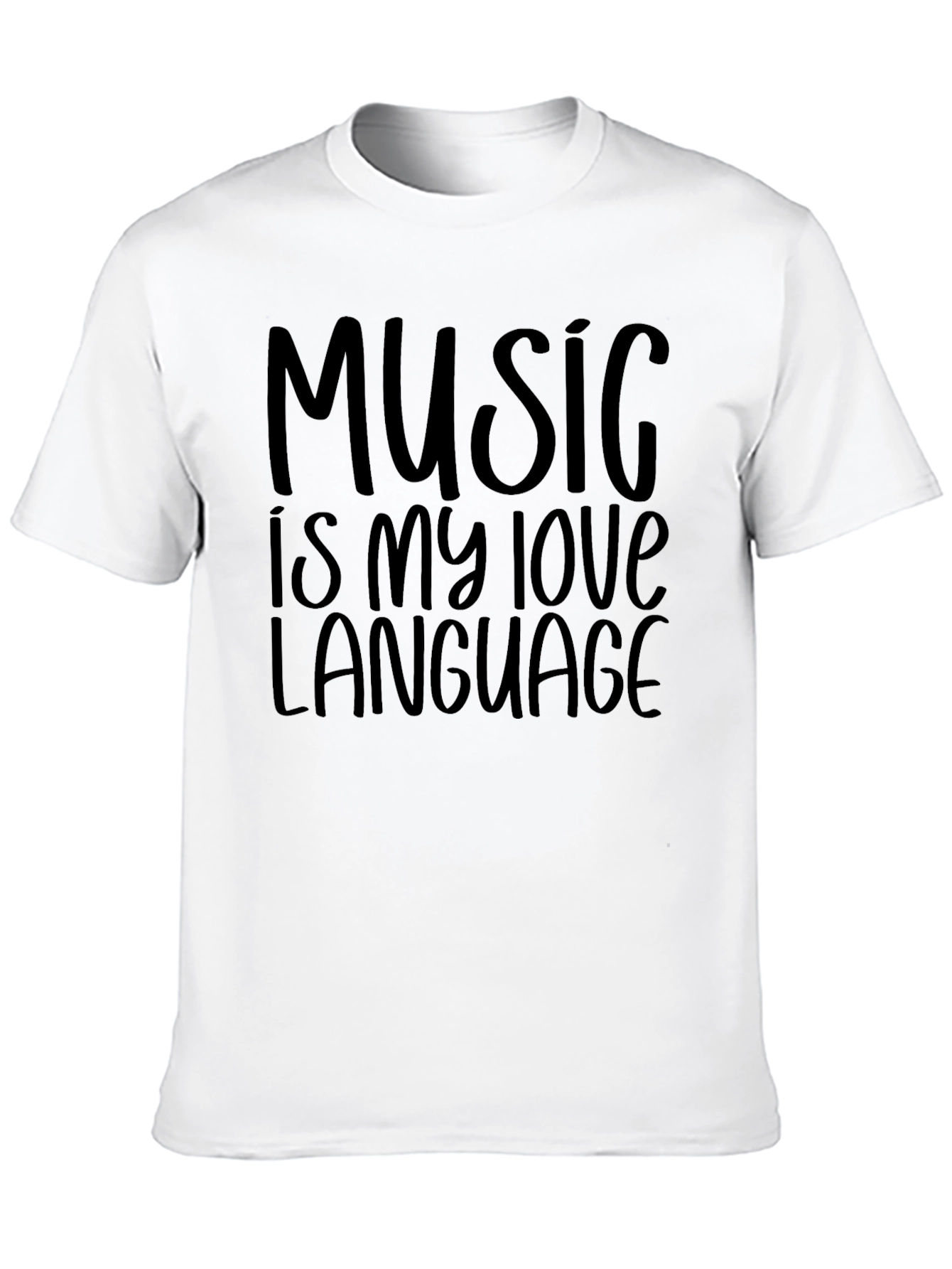 Music is My Love Language Black Tee
