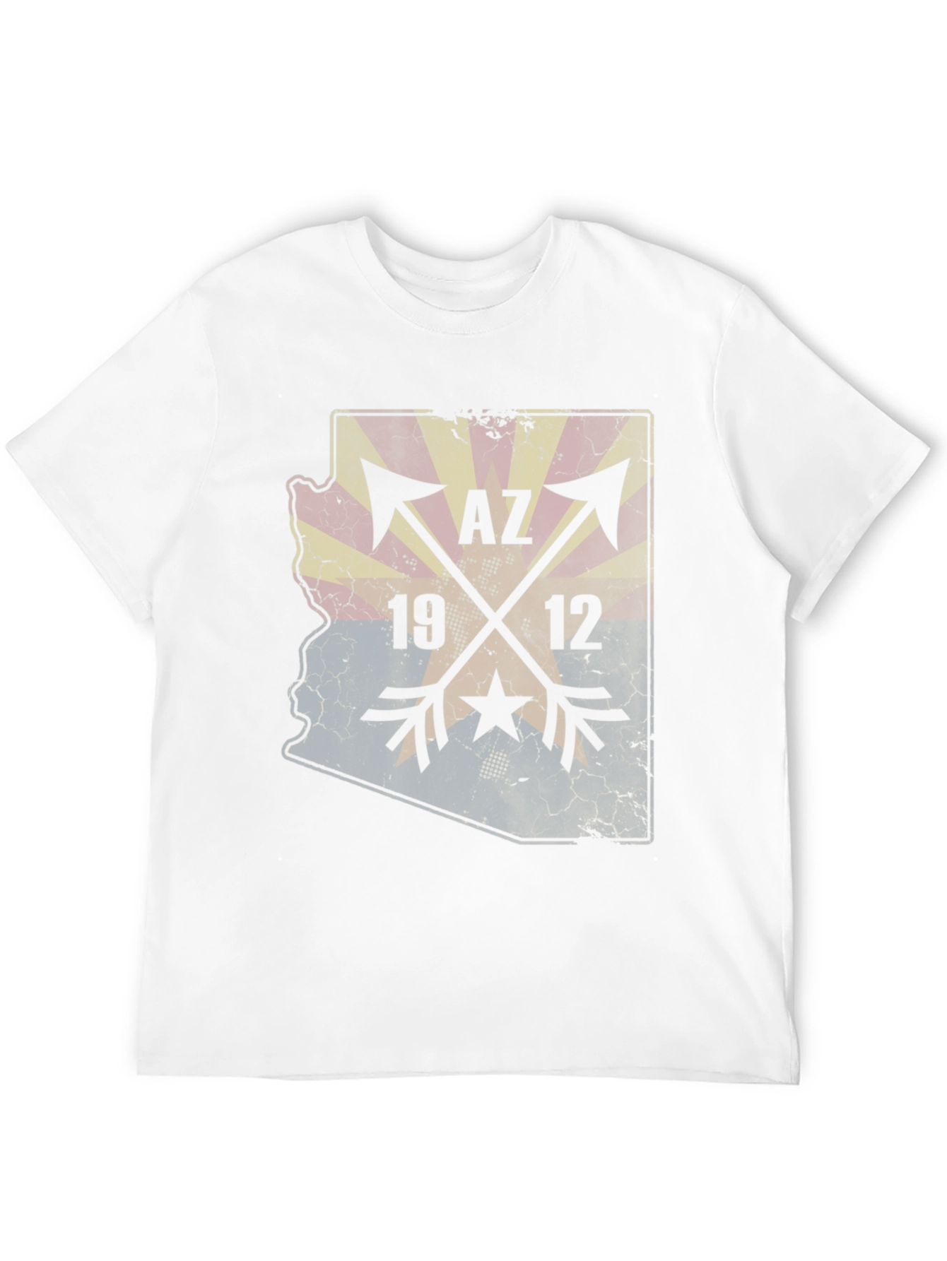 Arizona State Map T-Shirt - AZ 1912