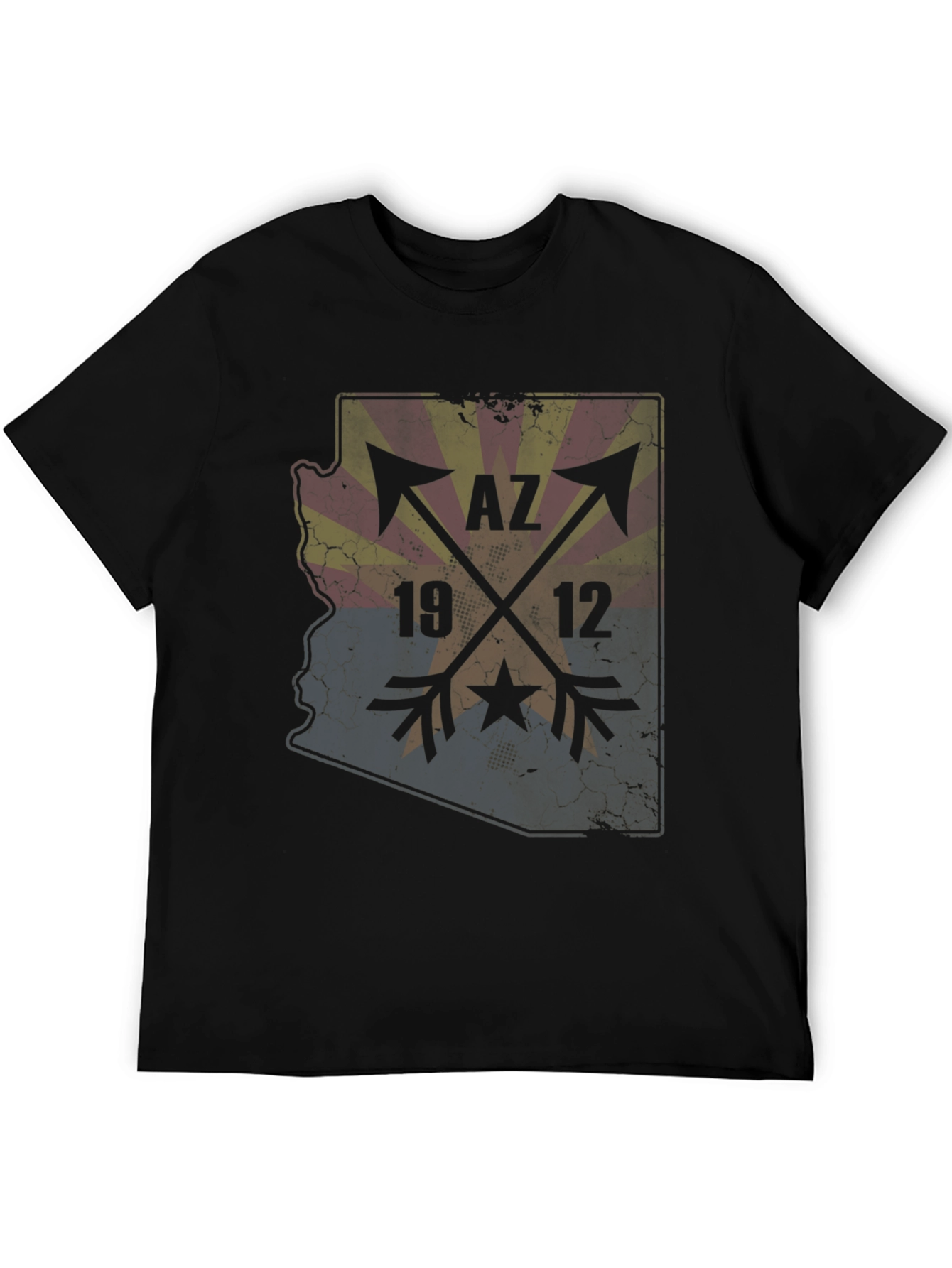 Arizona State Map T-Shirt - AZ 1912