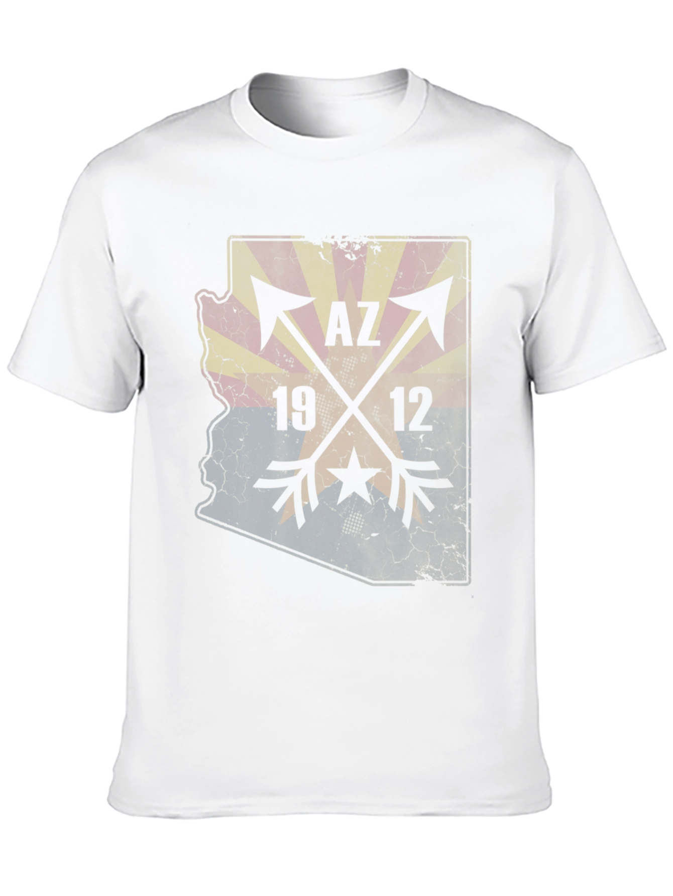 Arizona State Map T-Shirt - AZ 1912