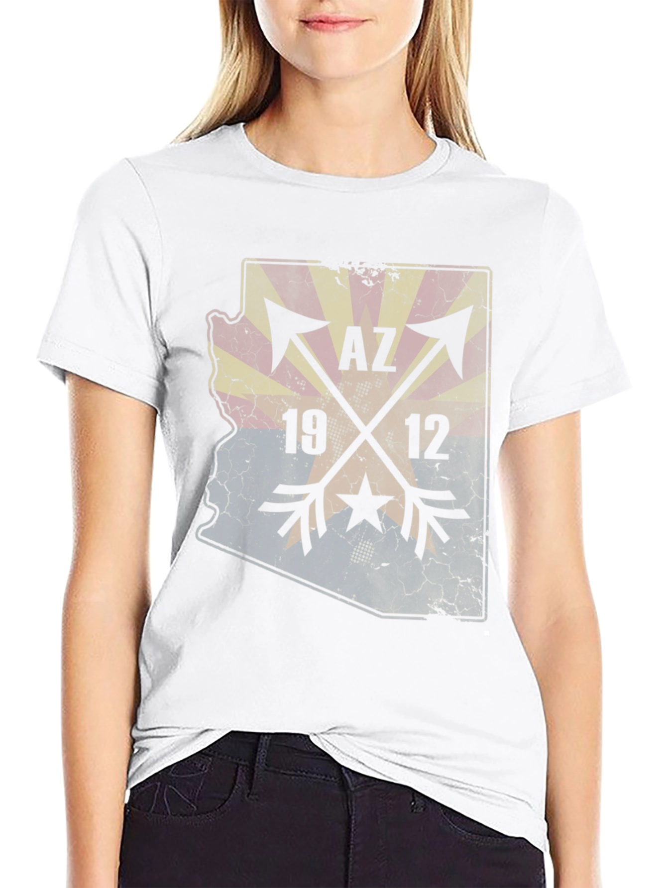 Arizona State Map T-Shirt - AZ 1912