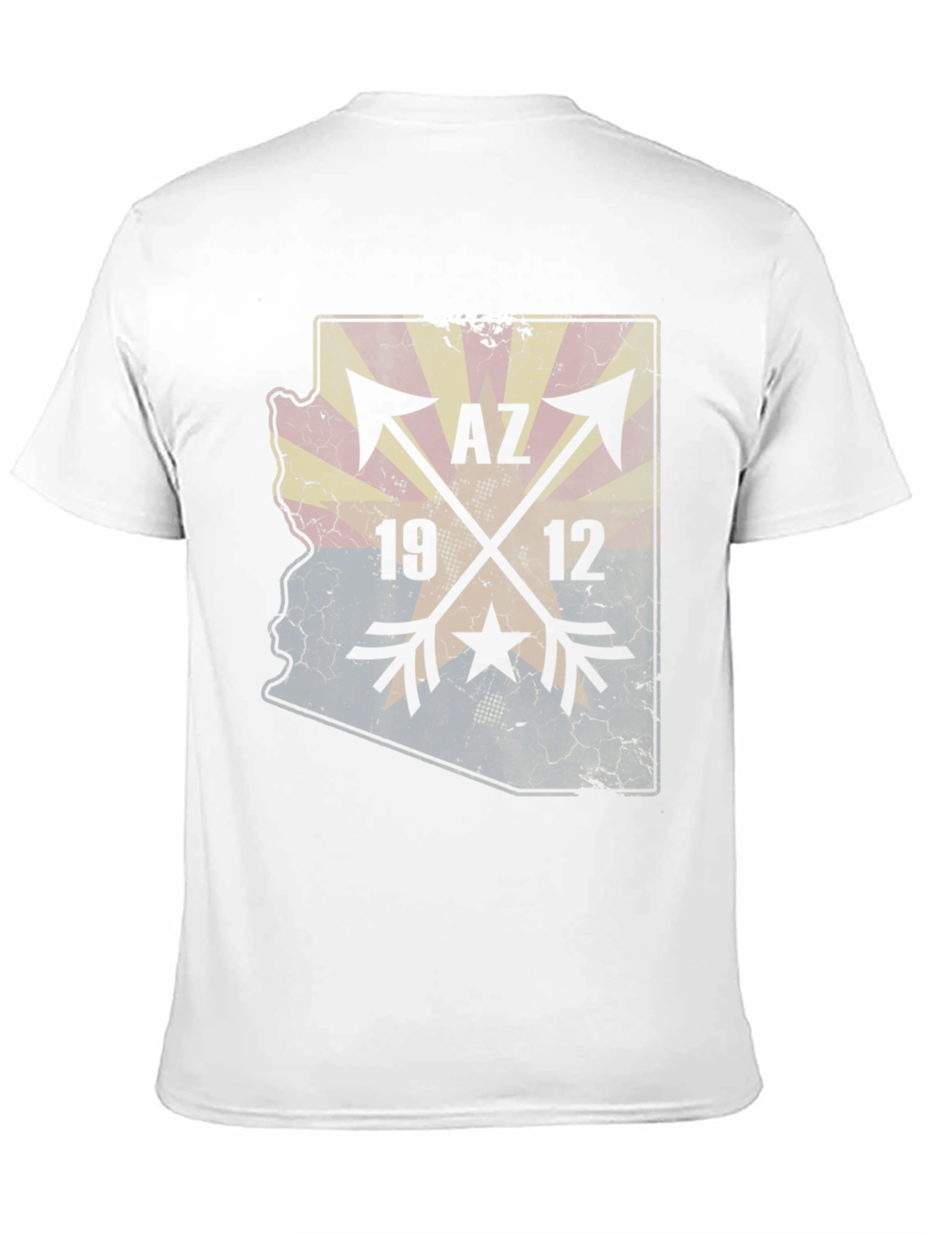 Arizona State Map T-Shirt - AZ 1912