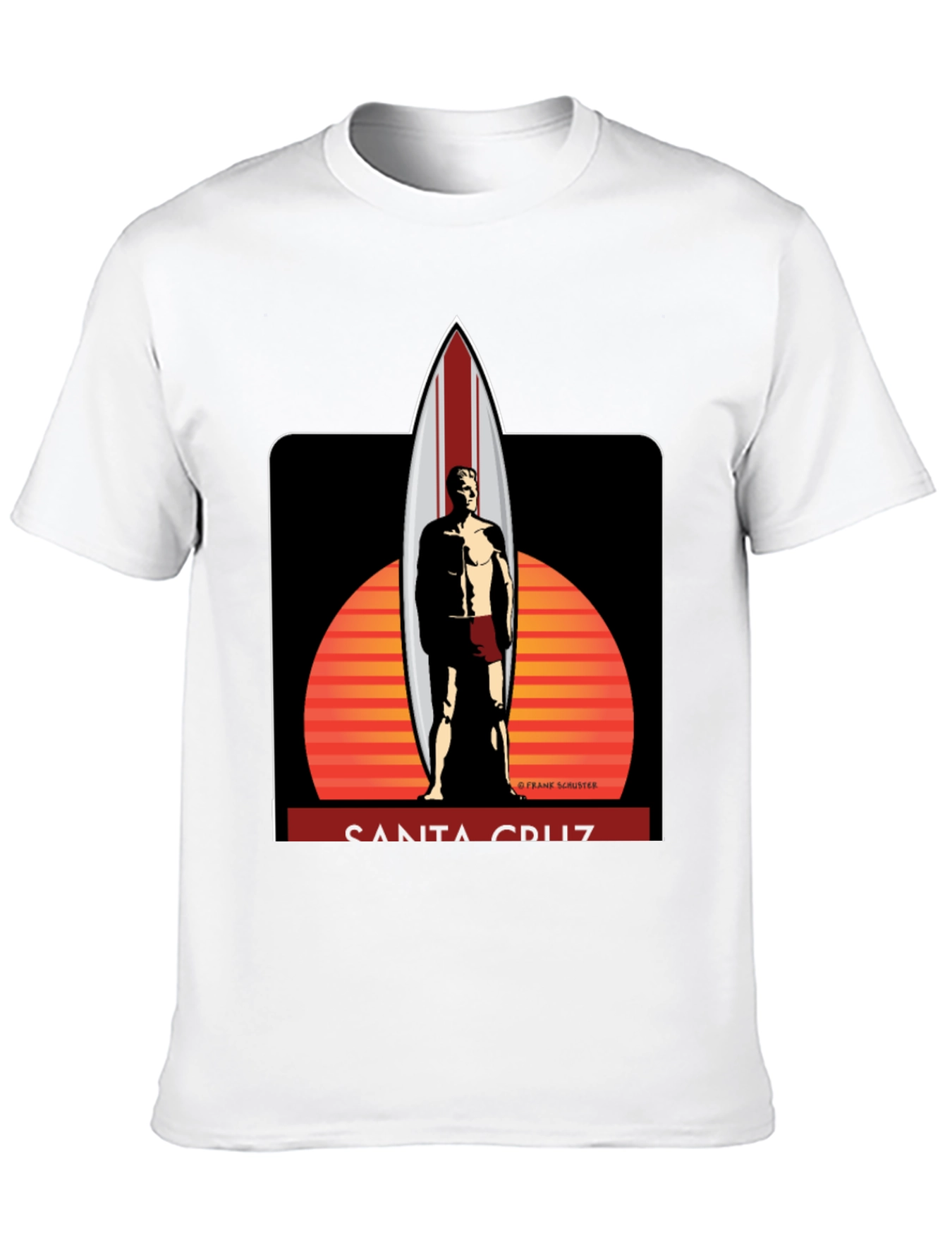 Santa Cruz Surfboard Graphic T-Shirt