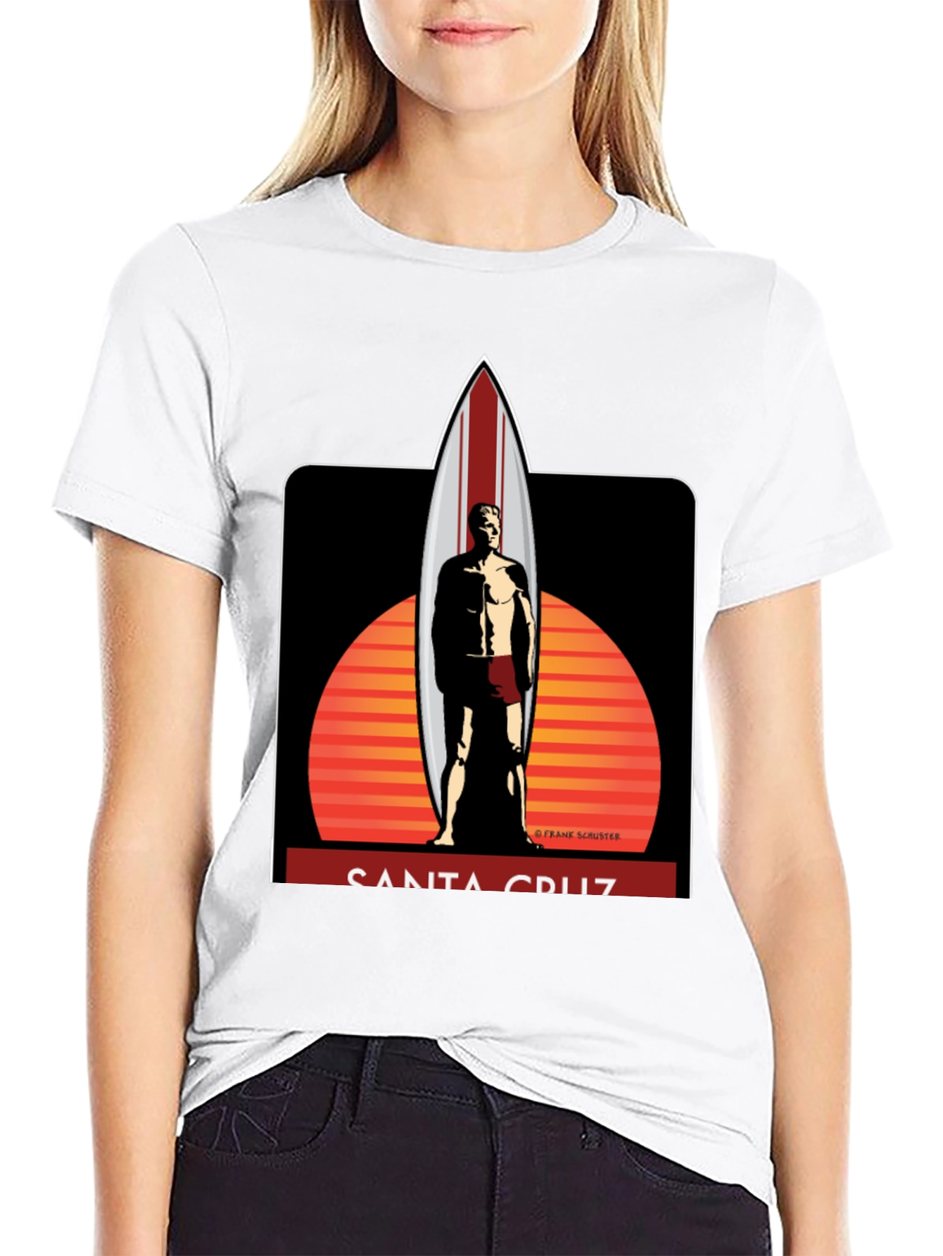 Santa Cruz Surfboard Graphic T-Shirt