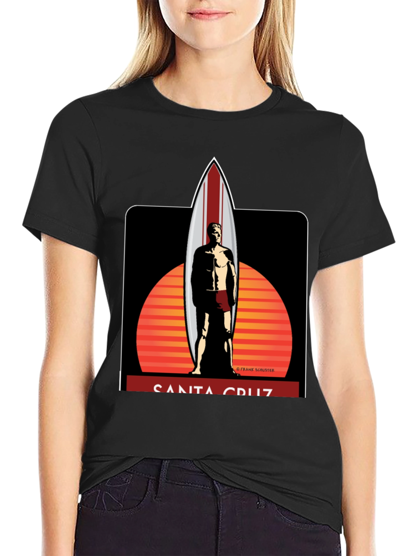 Santa Cruz Surfboard Graphic T-Shirt