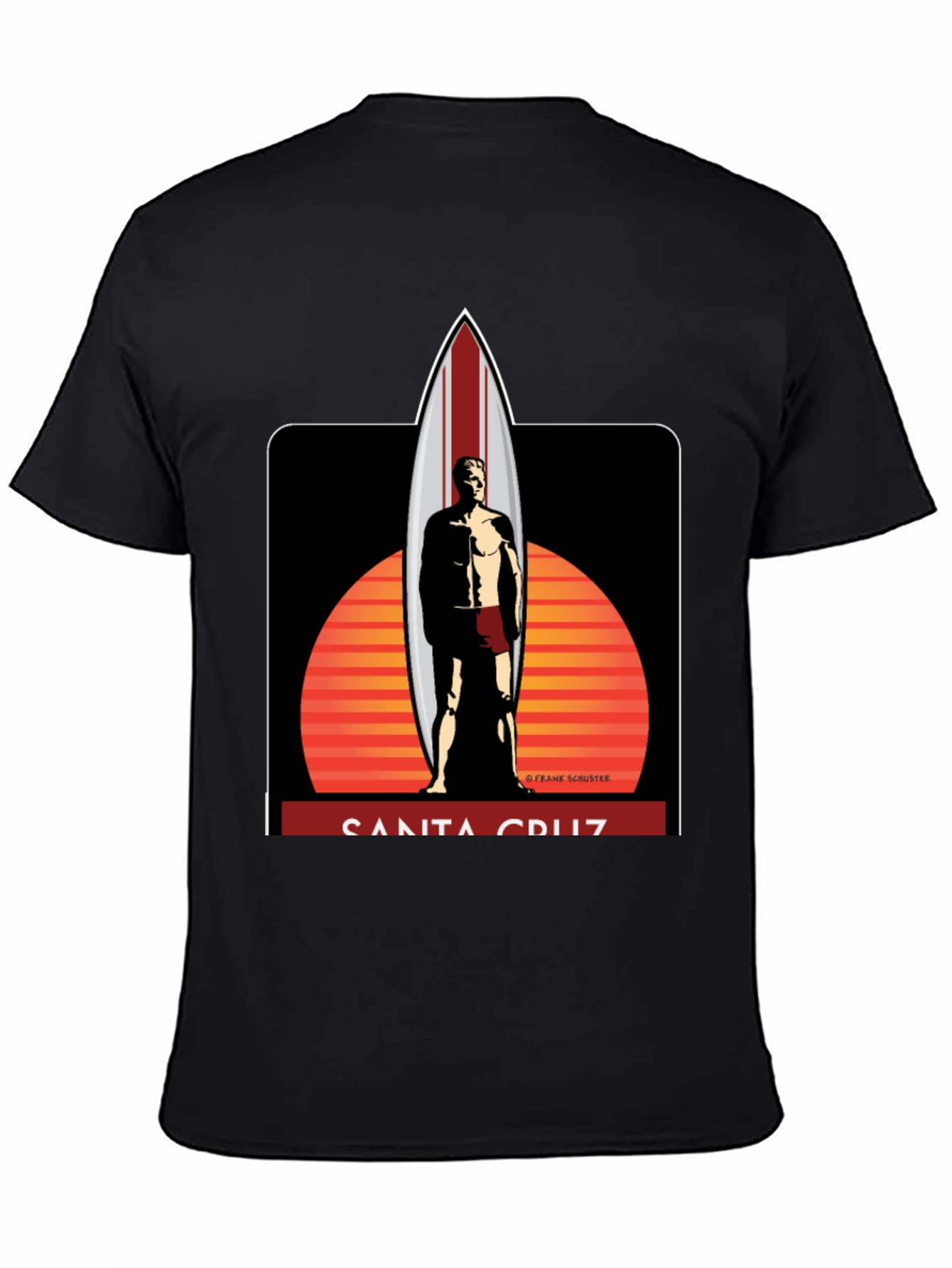 Santa Cruz Surfboard Graphic T-Shirt
