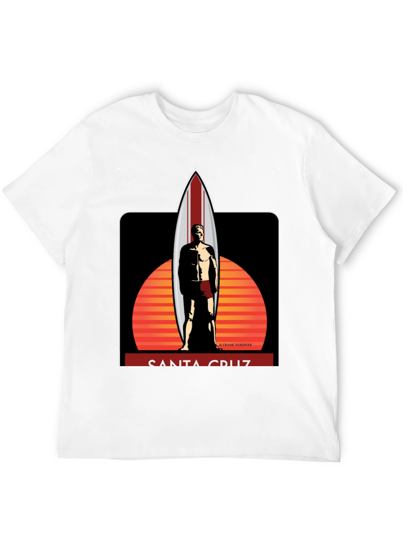 Santa Cruz Surfboard Graphic T-Shirt