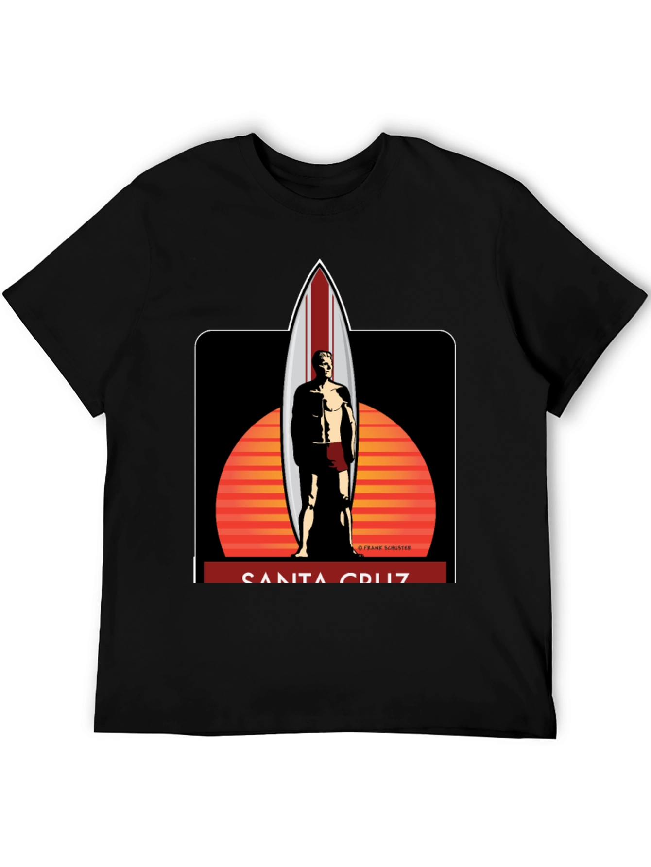Santa Cruz Surfboard Graphic T-Shirt