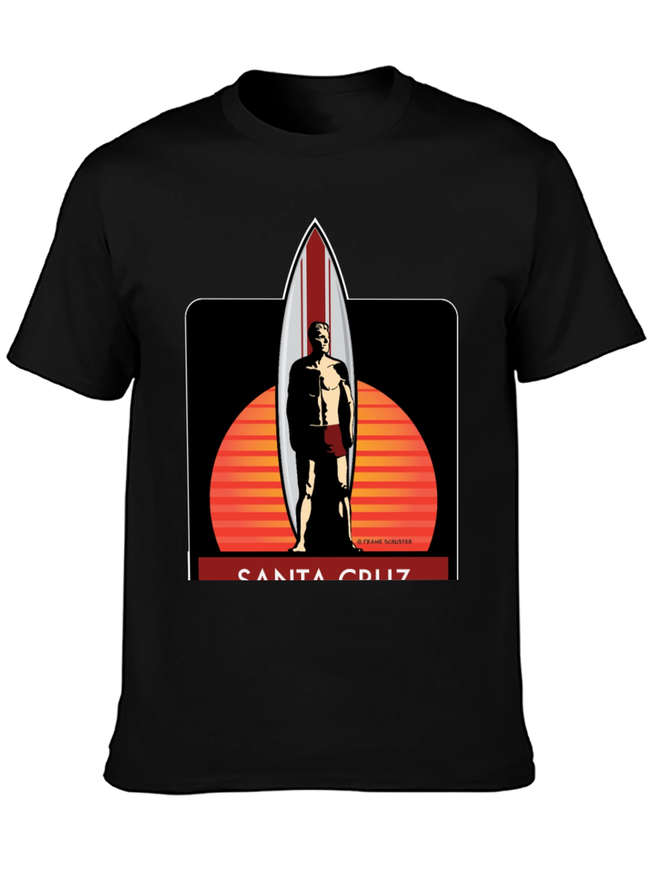 Santa Cruz Surfboard Graphic T-Shirt