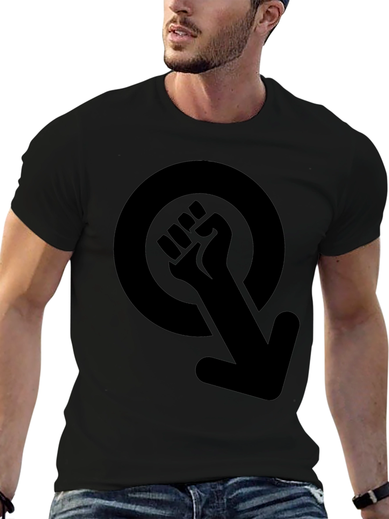 Empowered Fist Symbol Black T-Shirt