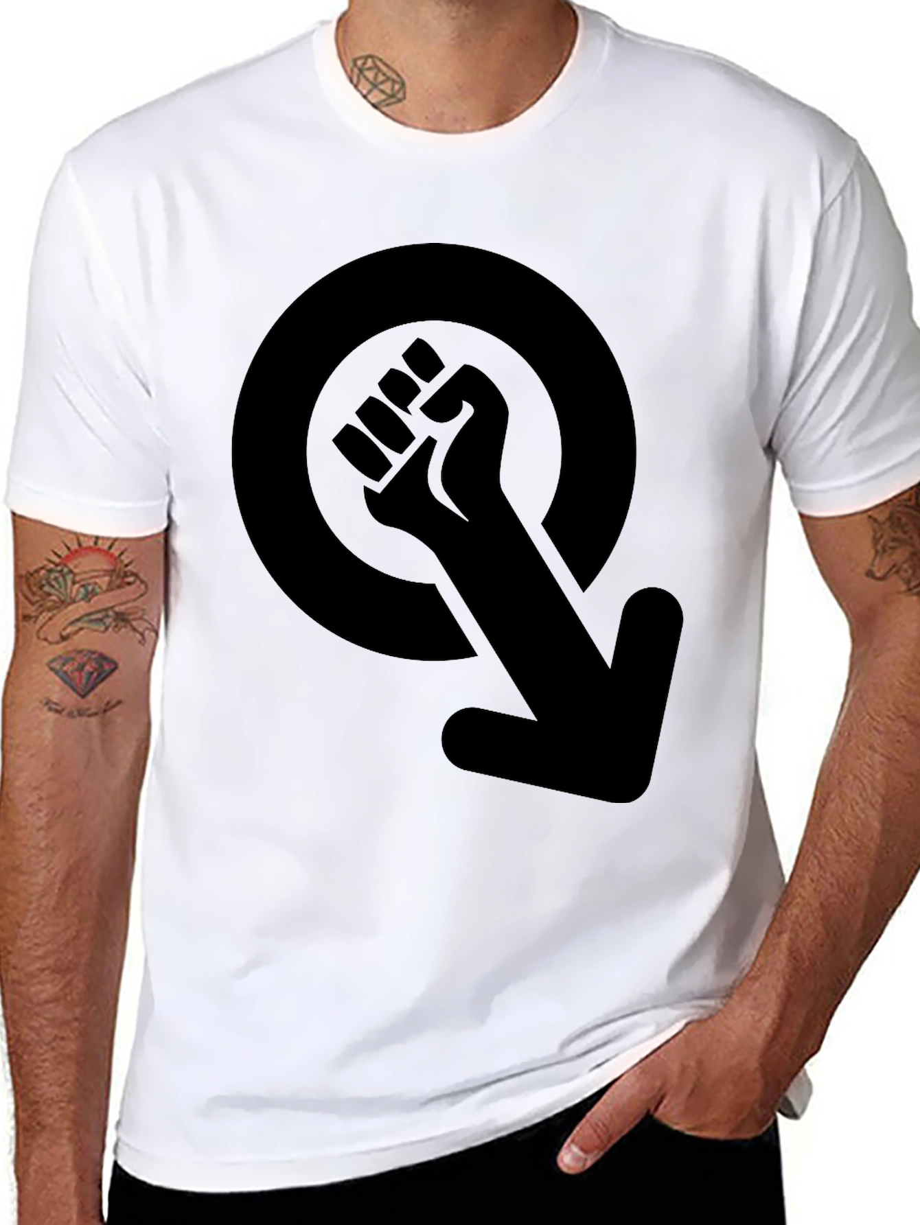 Empowered Fist Symbol Black T-Shirt