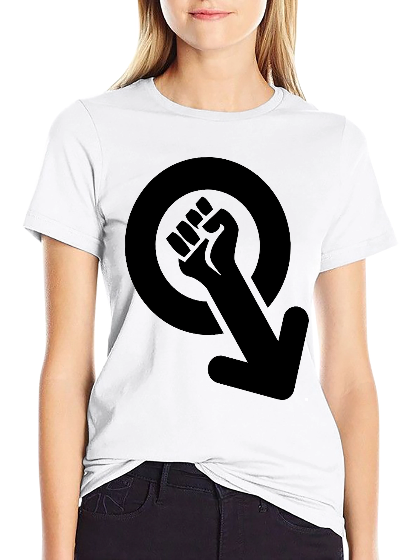 Empowered Fist Symbol Black T-Shirt